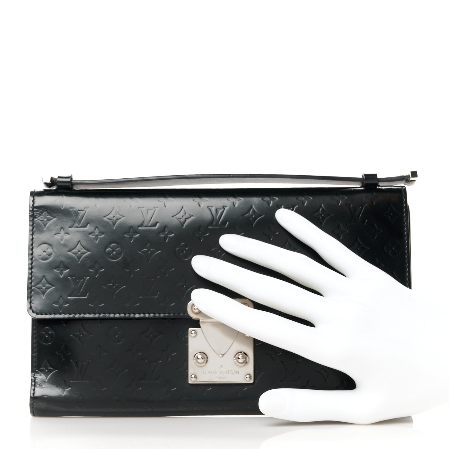 Monogram Glace Anouchka Pochette MM Black