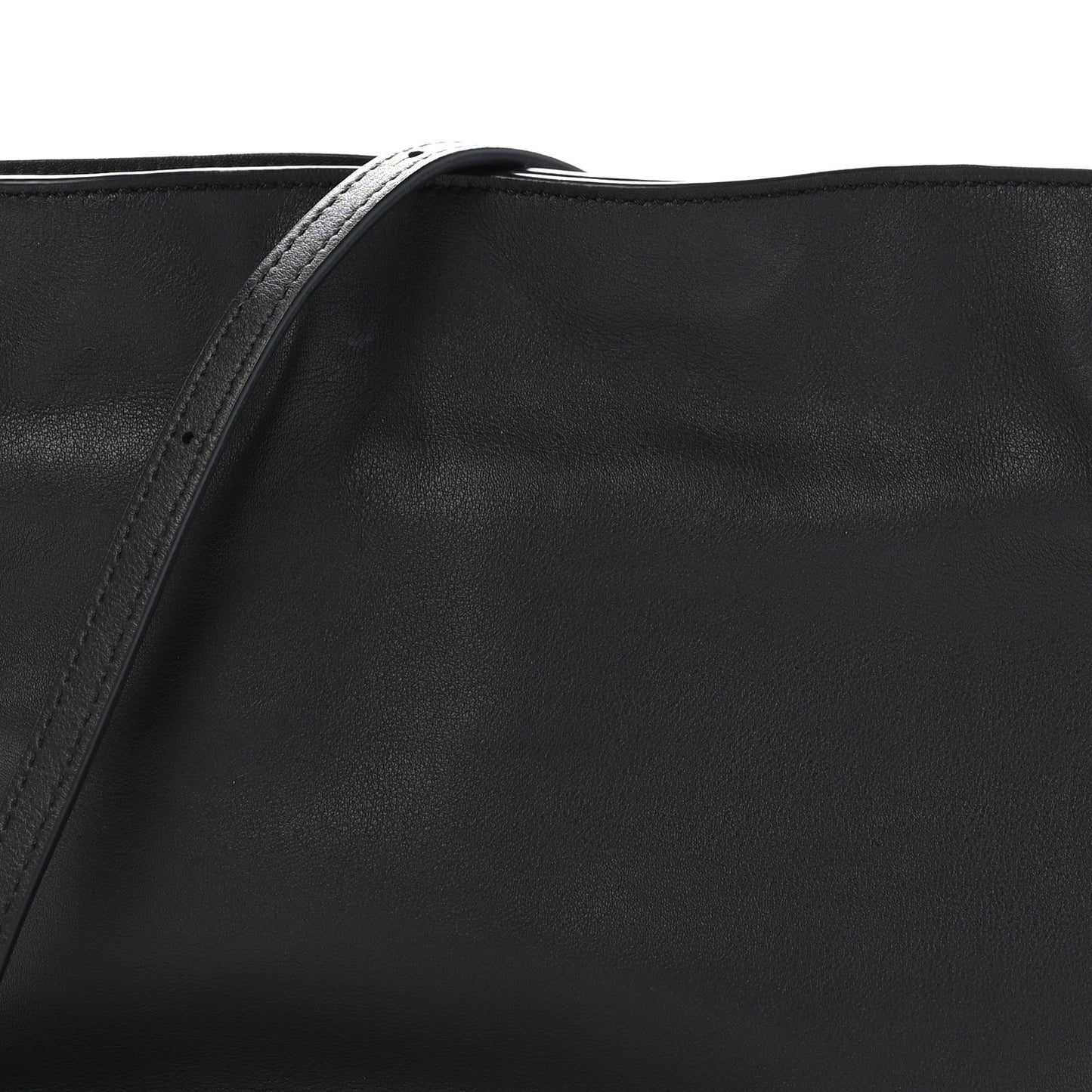 Calfskin Mini Flamenco Knot Clutch Black