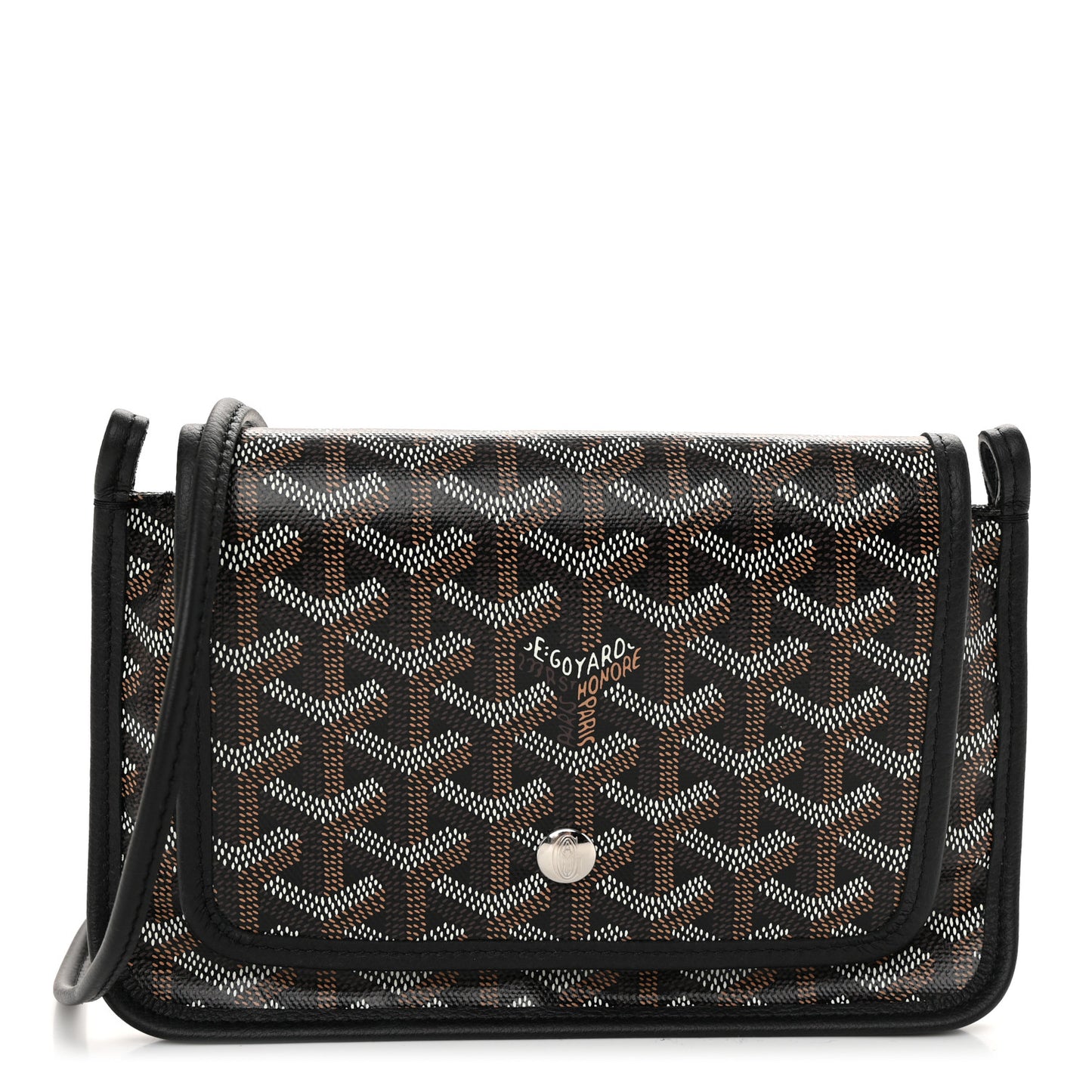 Goyardine Plumet Wallet Clutch Black
