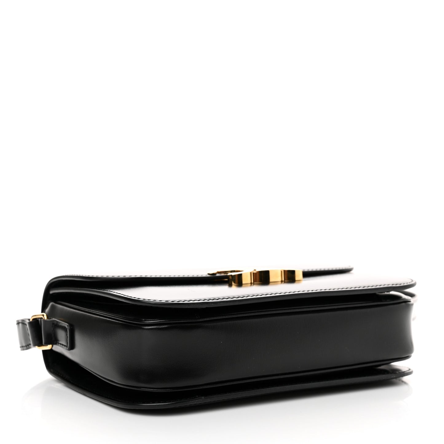Shiny Calfskin Medium Triomphe Black