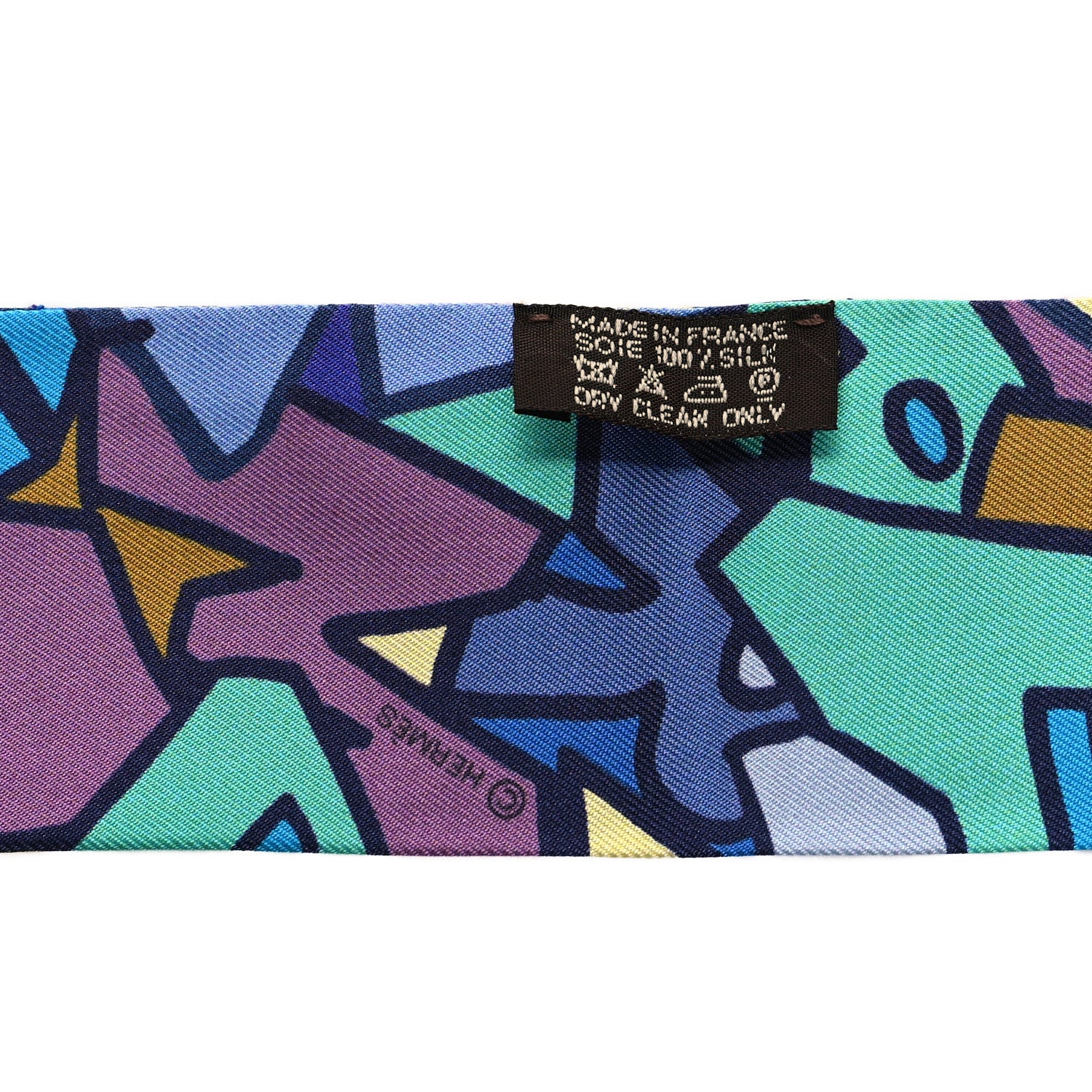 Hermes Silk Graff Twilly Boise De Rose Bleu 3 of 3