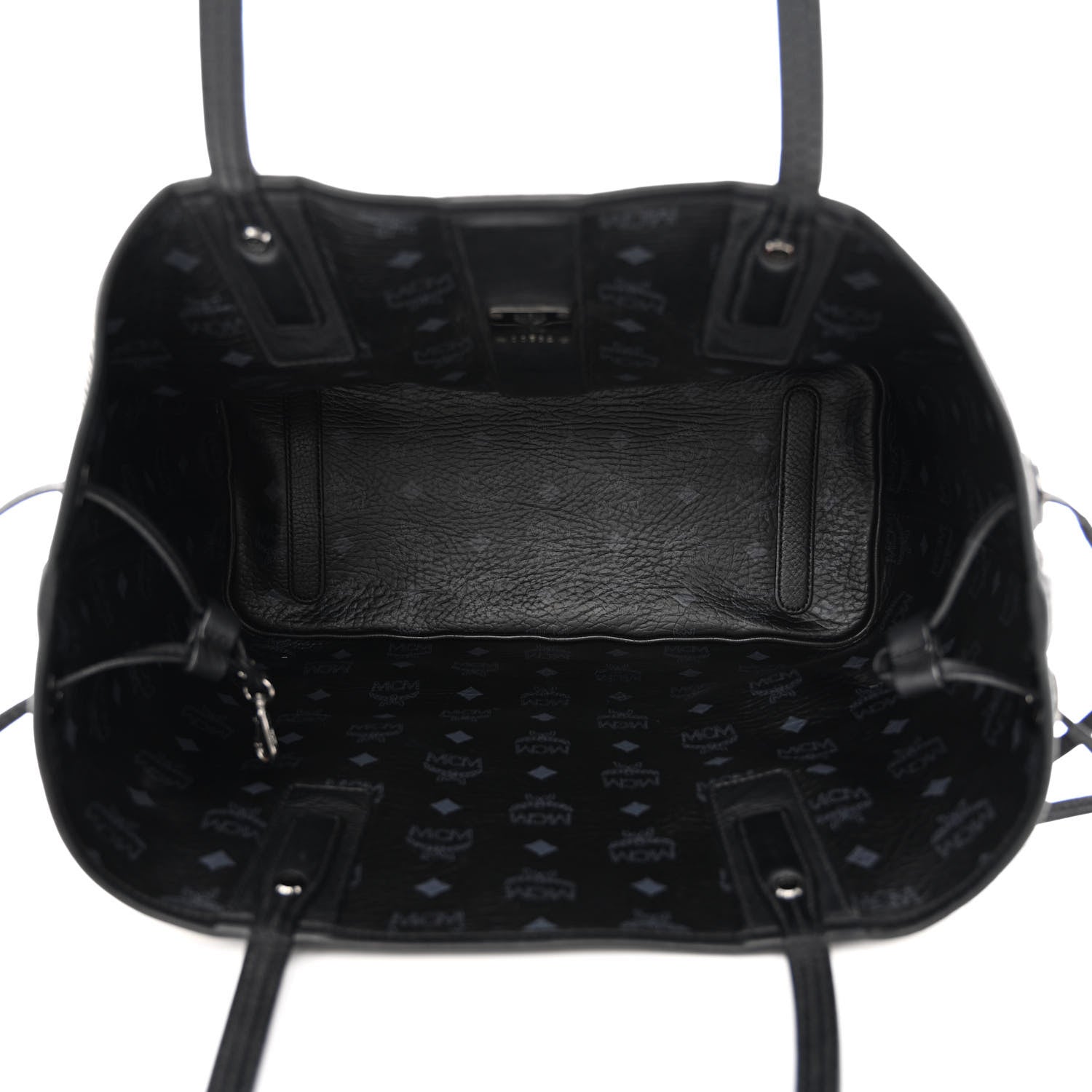 MCM Visetos Medium Liz Reversible Shopper Tote Black 17 of 23