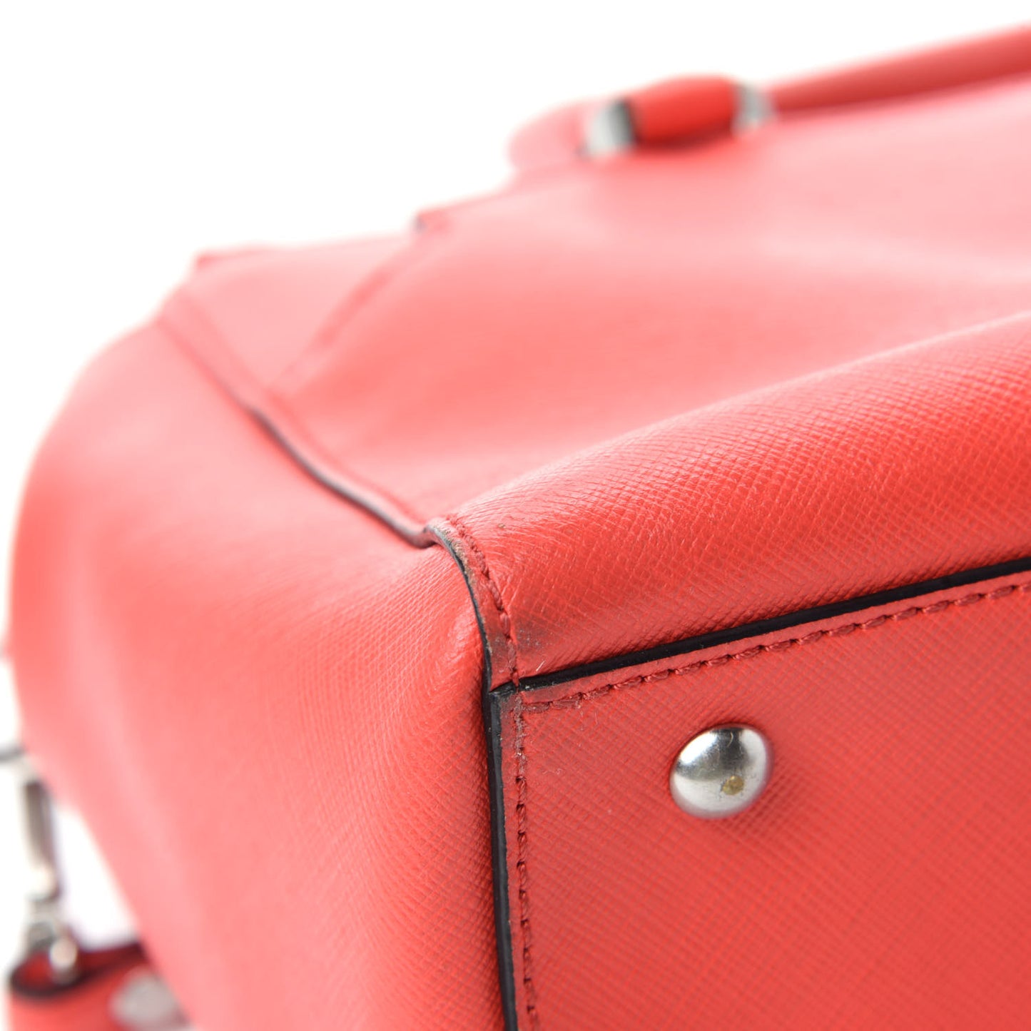 Saffiano Small Elda Tote Red