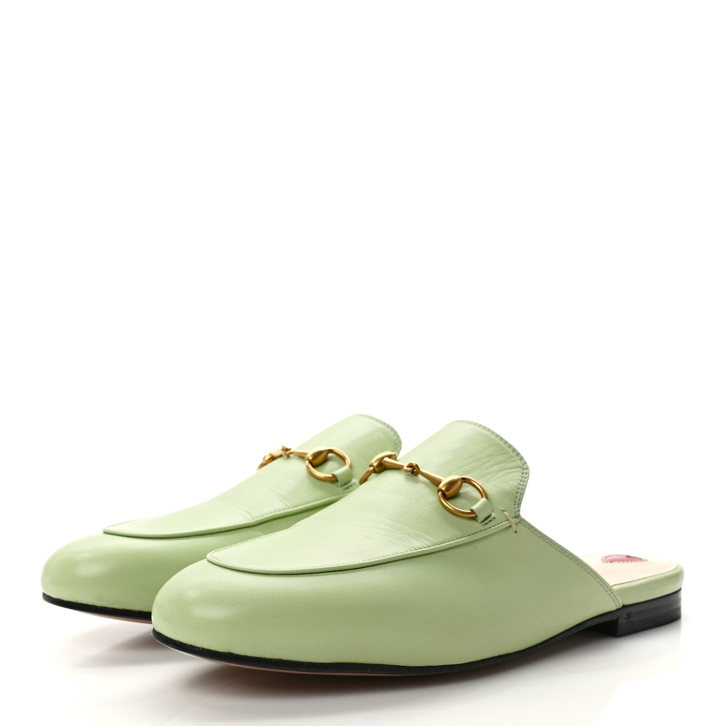 Malaga Kid Womens Princetown Slippers 38.5 Pistachio Green