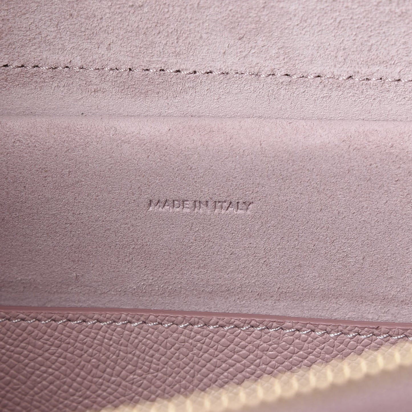 Baby Grained Calfskin Micro Belt Bag Vintage Pink
