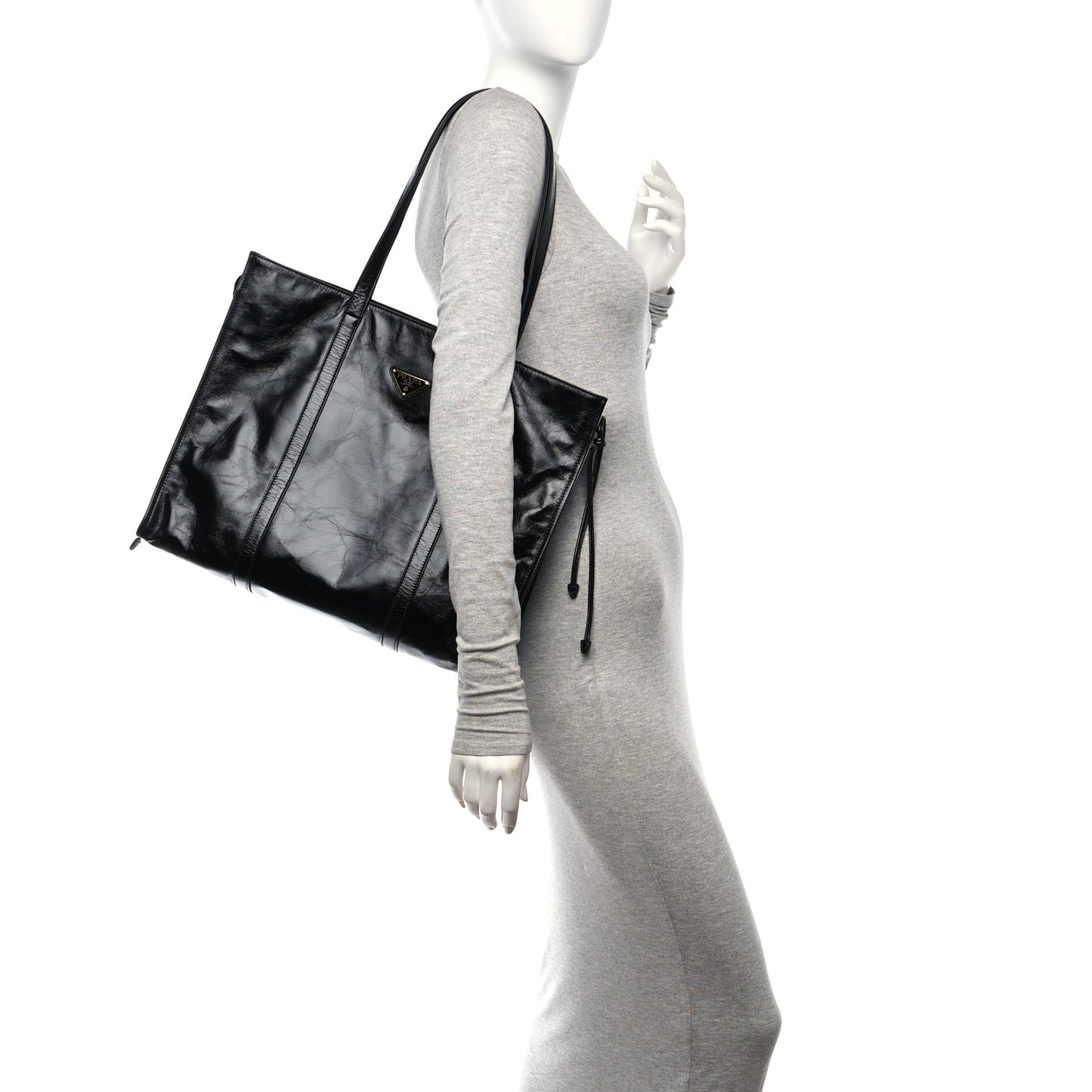 Soft Lux Large Shopping Tote Black