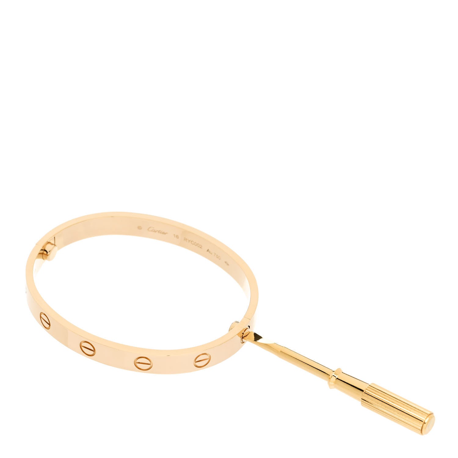 Cartier 18K Yellow Gold LOVE Bracelet 16 3 of 6