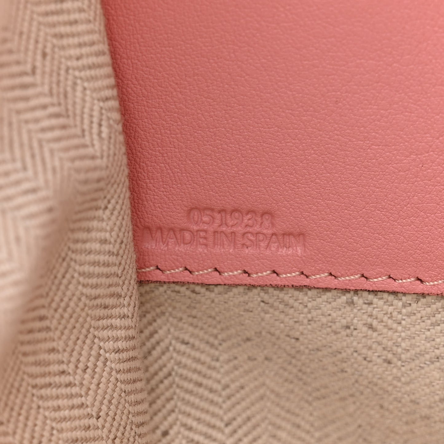 Calfskin Small Hammock Shoulder Bag Pastel Pink Tan