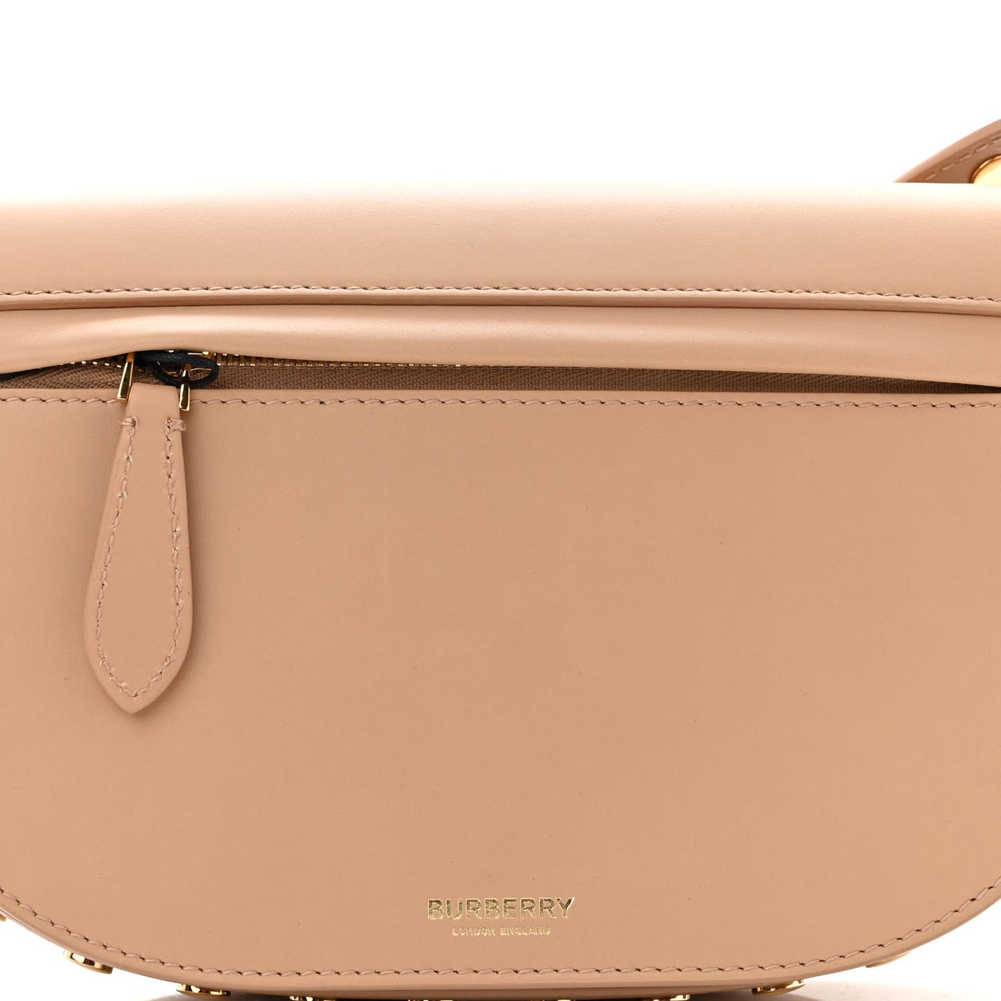 Calfskin Studded Small Olympia Shoulder Bag Cool Beige