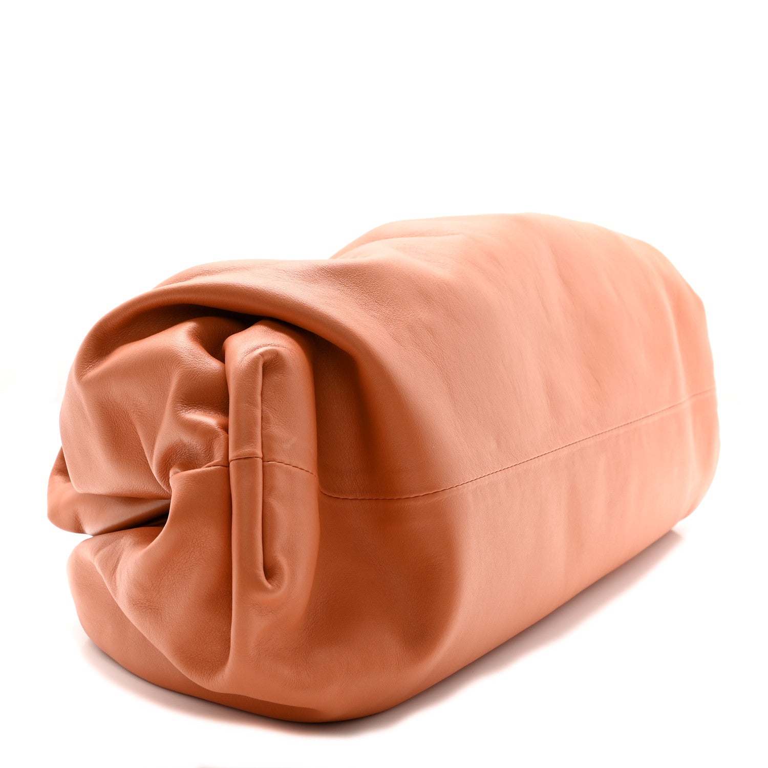 Bottega Veneta Smooth Butter Calf The Pouch Oversized Clutch Clay 4 of 9