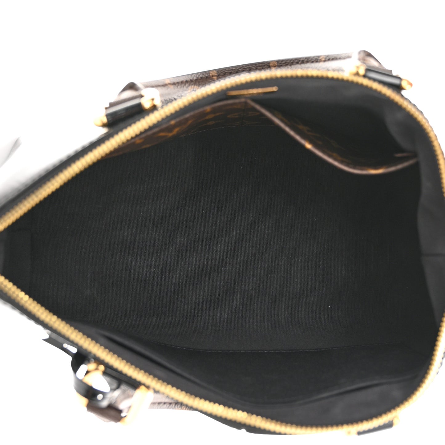 Patent Calfskin Miroir Tote Black