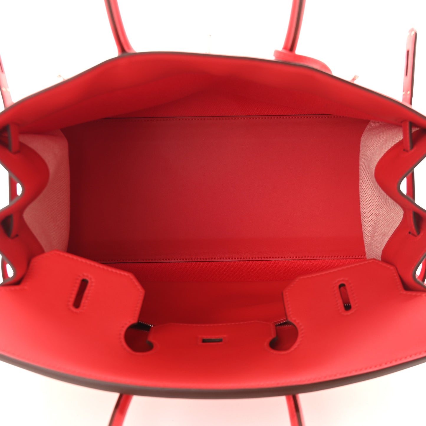 Swift Twill H Fray Fray Birkin 35 Rouge de Coeur Ecru