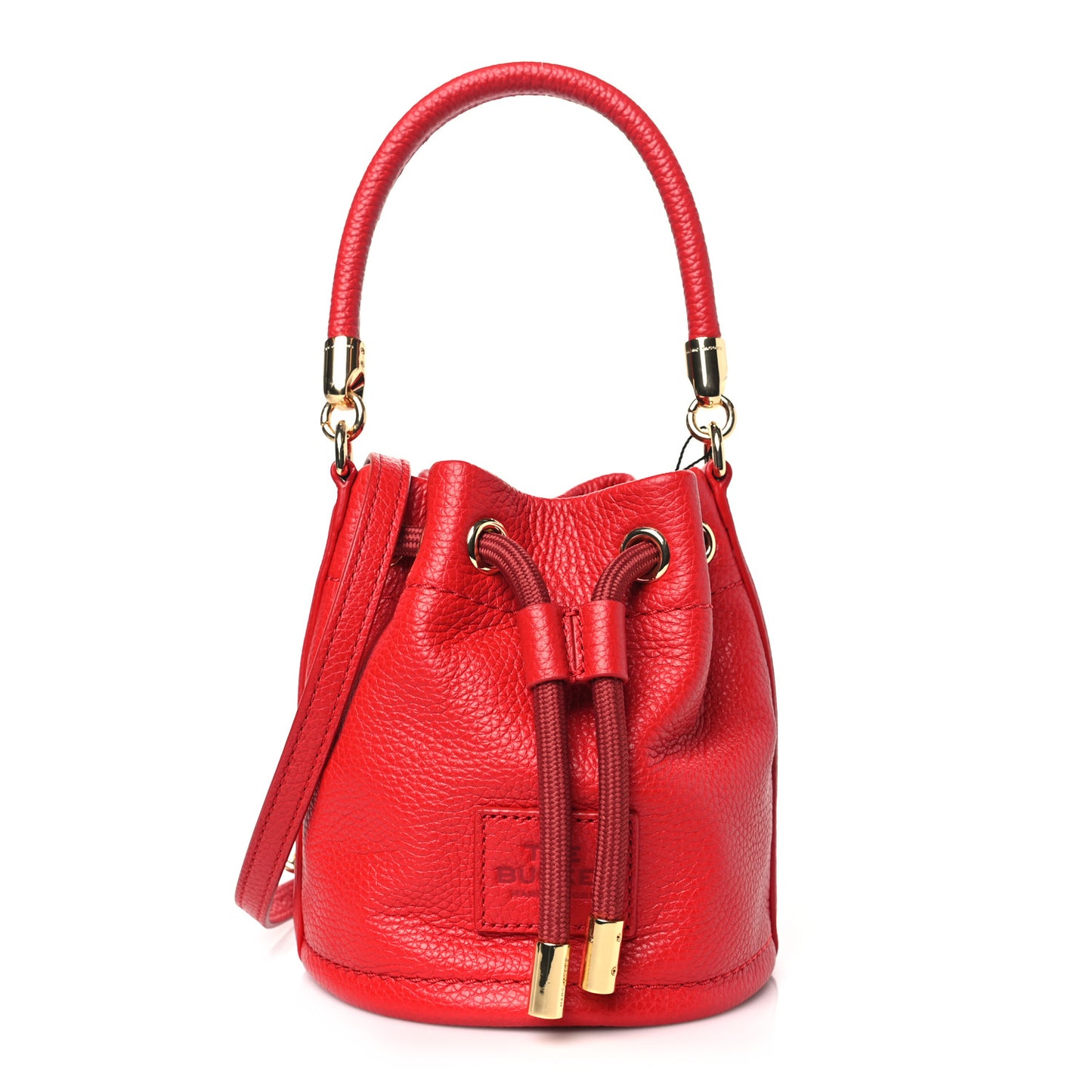 Grained Calfskin The Mini Bucket Bag True Red