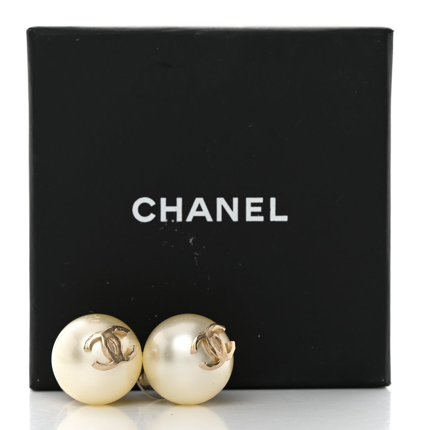 Pearl CC Large Earrings Gold