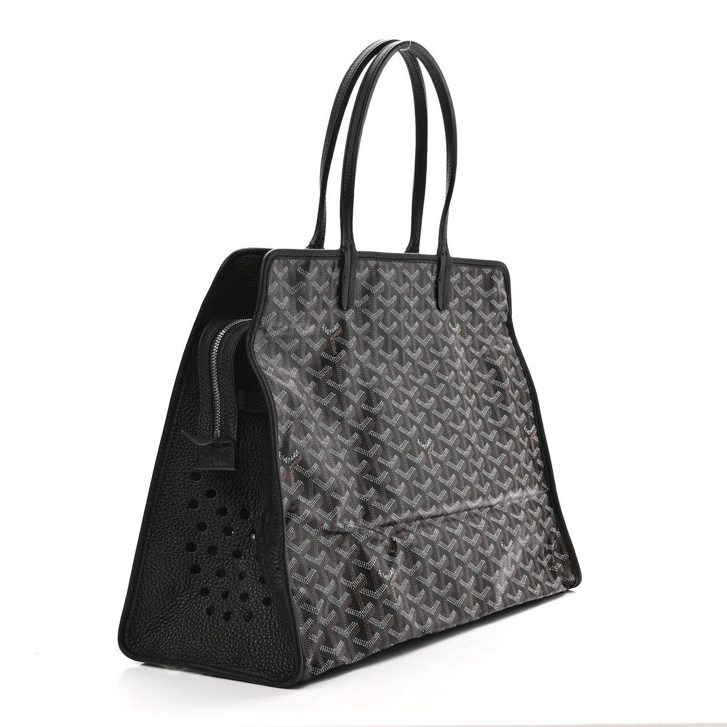 Goyardine Sac Hardy Pet Carrier PM Black