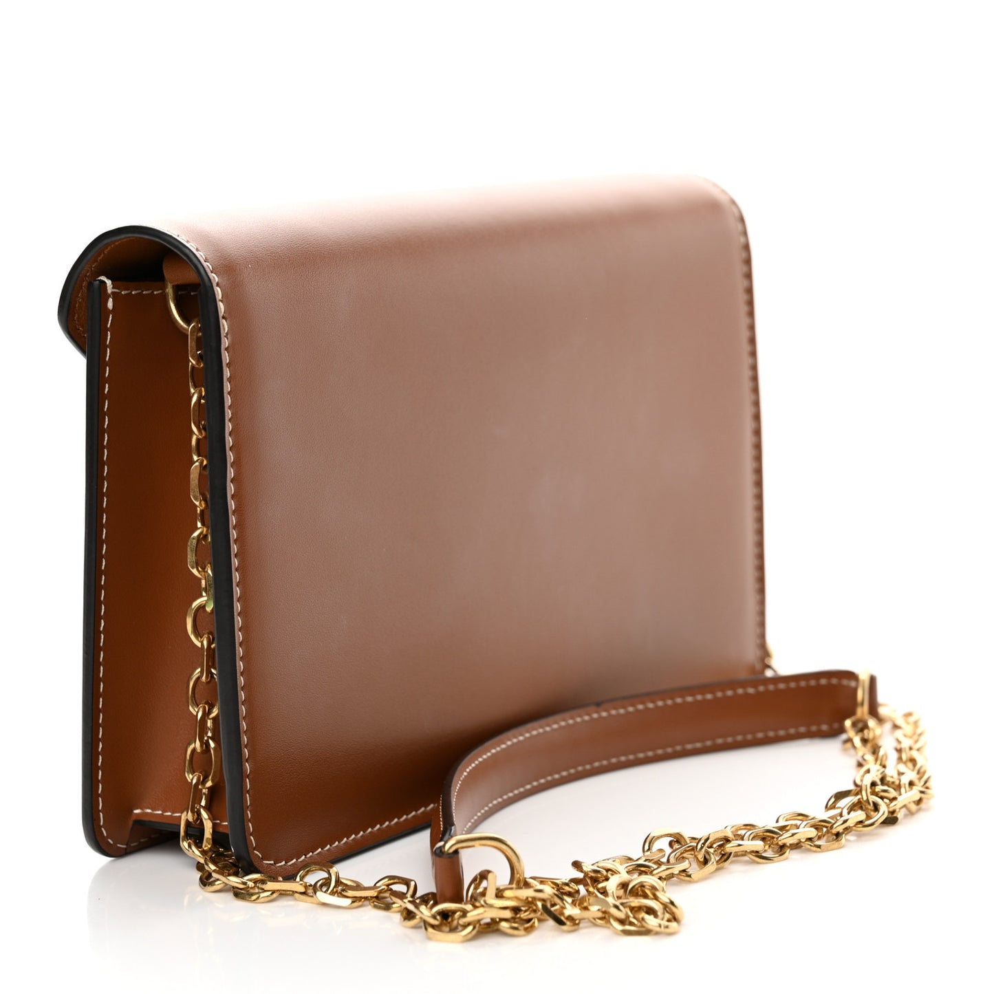 Triomphe Canvas Maillon Wallet On Chain Bag Tan