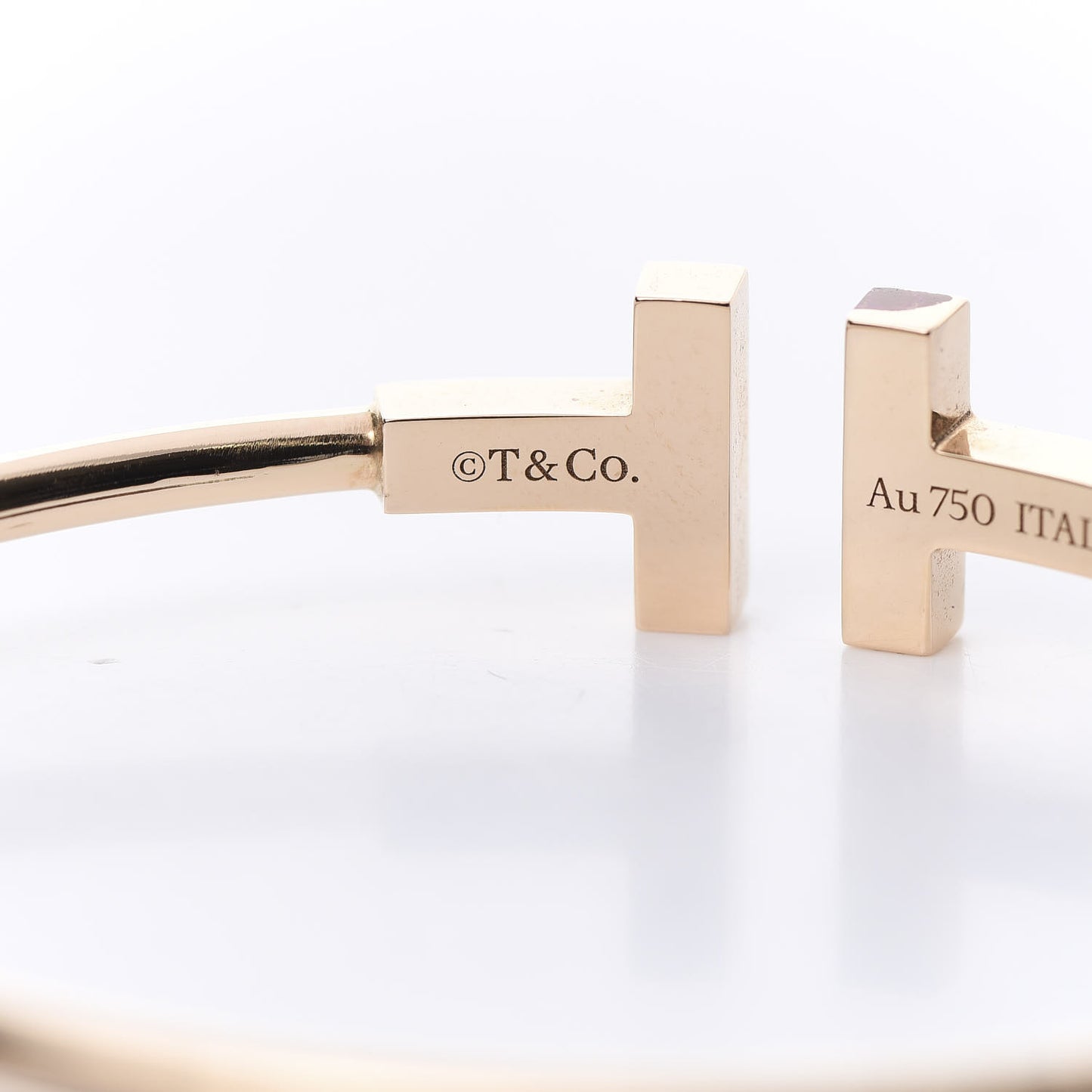 18K Rose Gold Black Onyx T Wire Bracelet