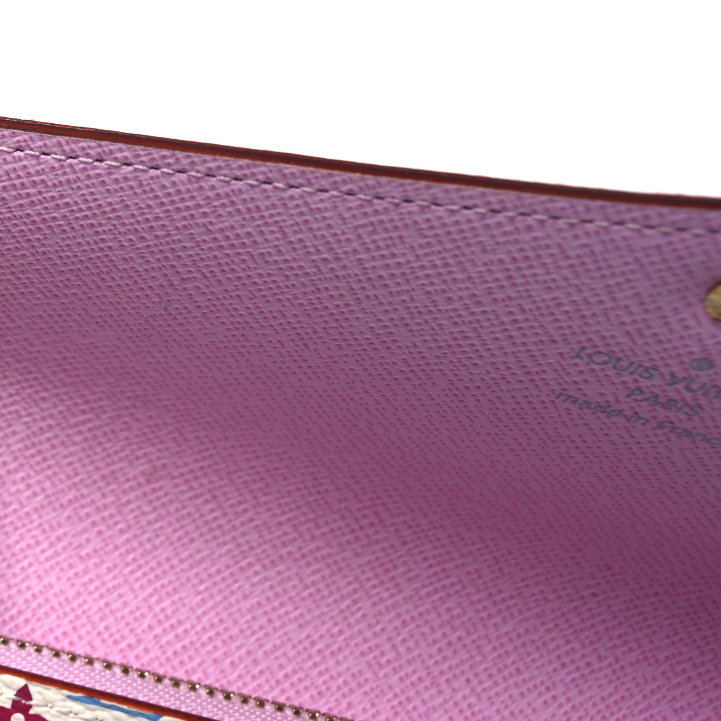 Monogram Multicolor Sarah Wallet NM White Litchi