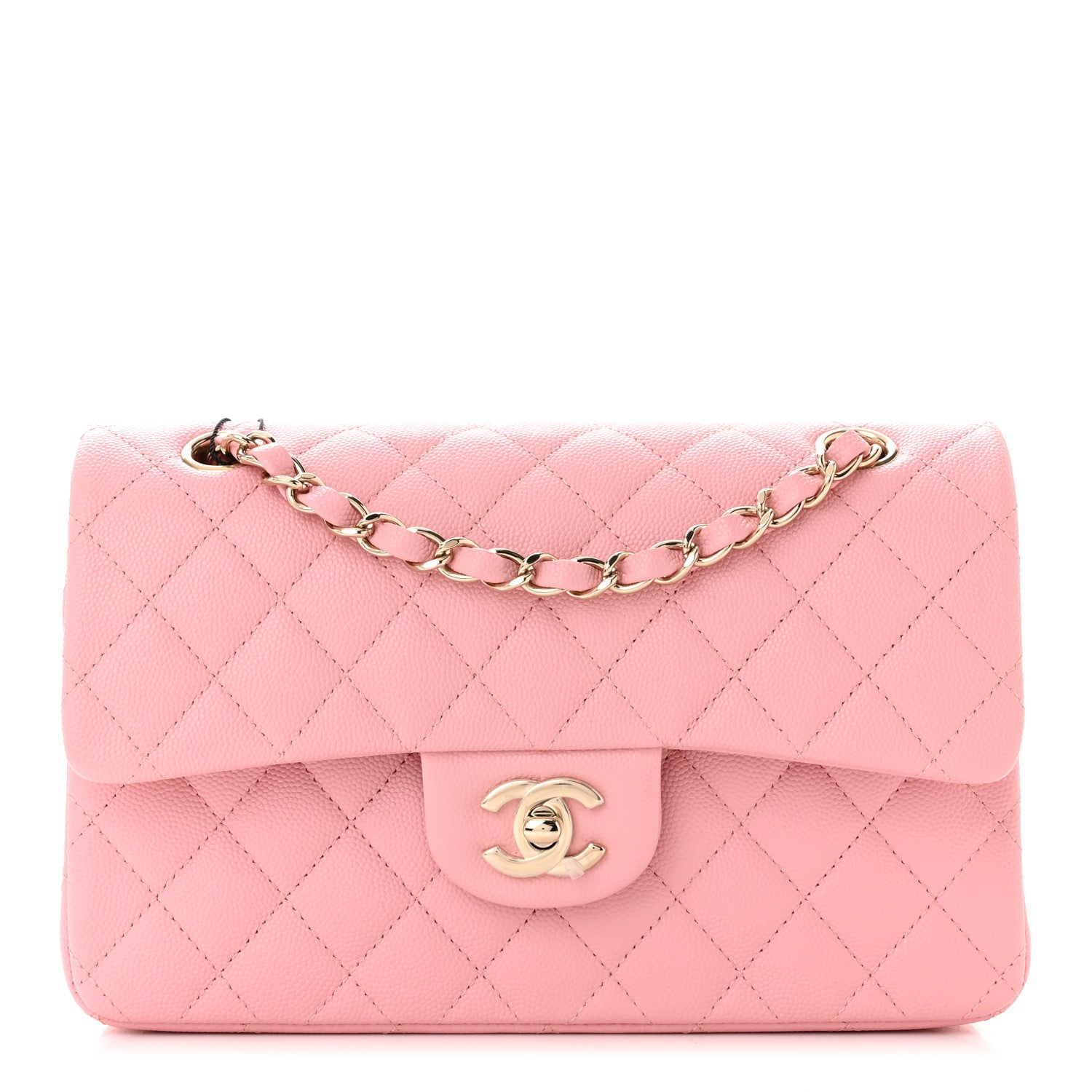 Chanel Caviar Quilted Small Double Flap Pink 1 of 11