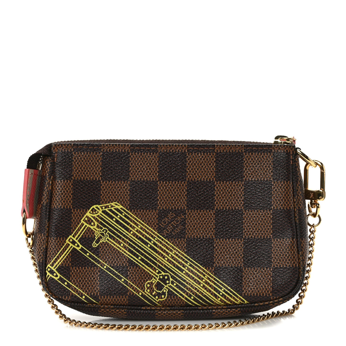 Damier Ebene 2014 Christmas Animation Mini Pochette Accessories