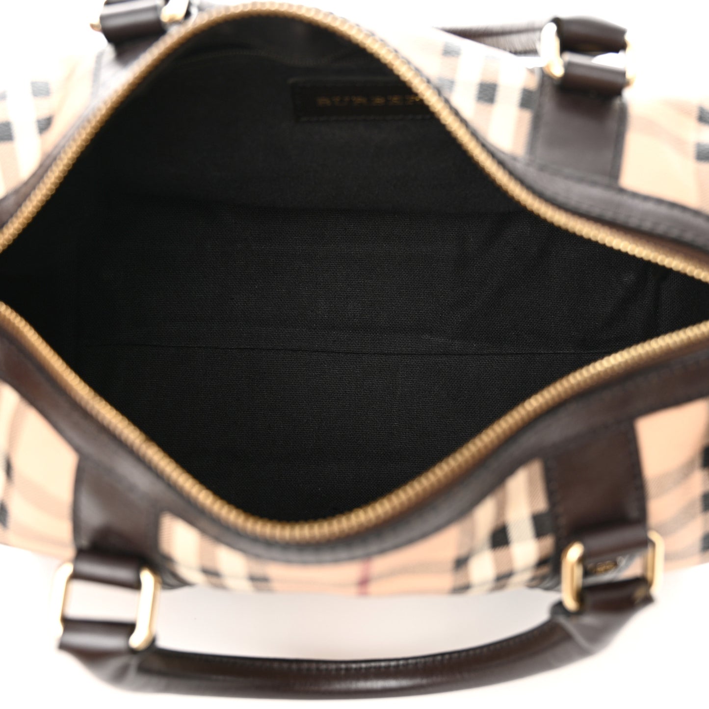 Haymarket Check Medium Alchester Bowling Bag Chocolate