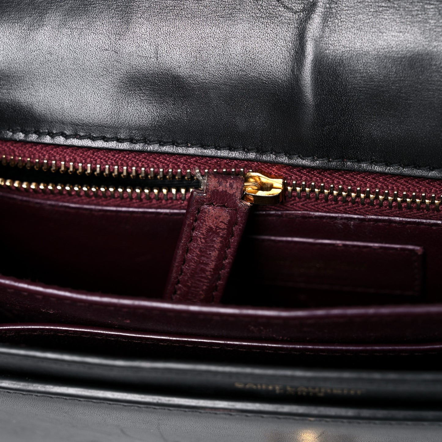 Smooth Calfskin Monogram Cassandra Clasp Bag Black