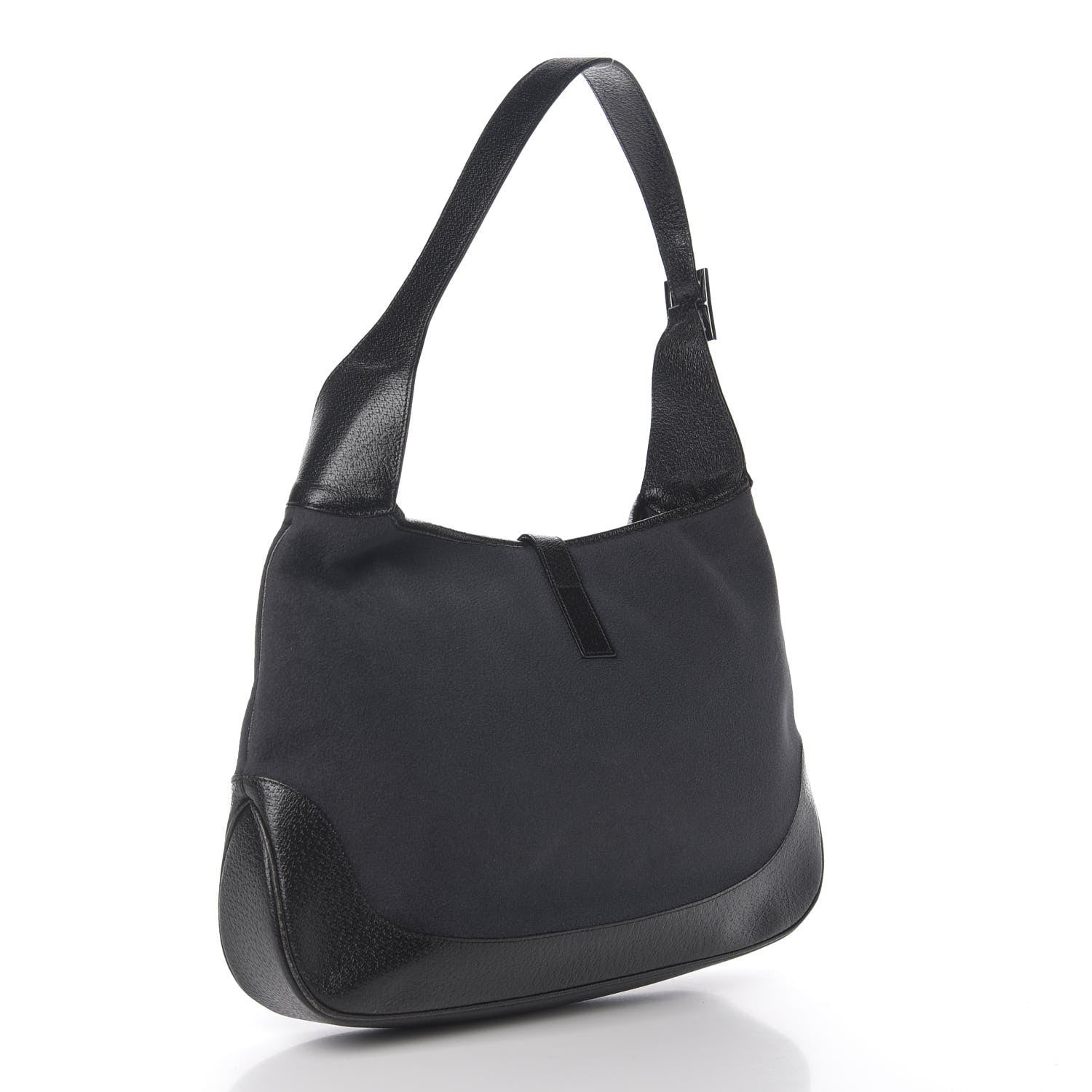 Gucci Felt Jackie O Hobo Black 2 of 9