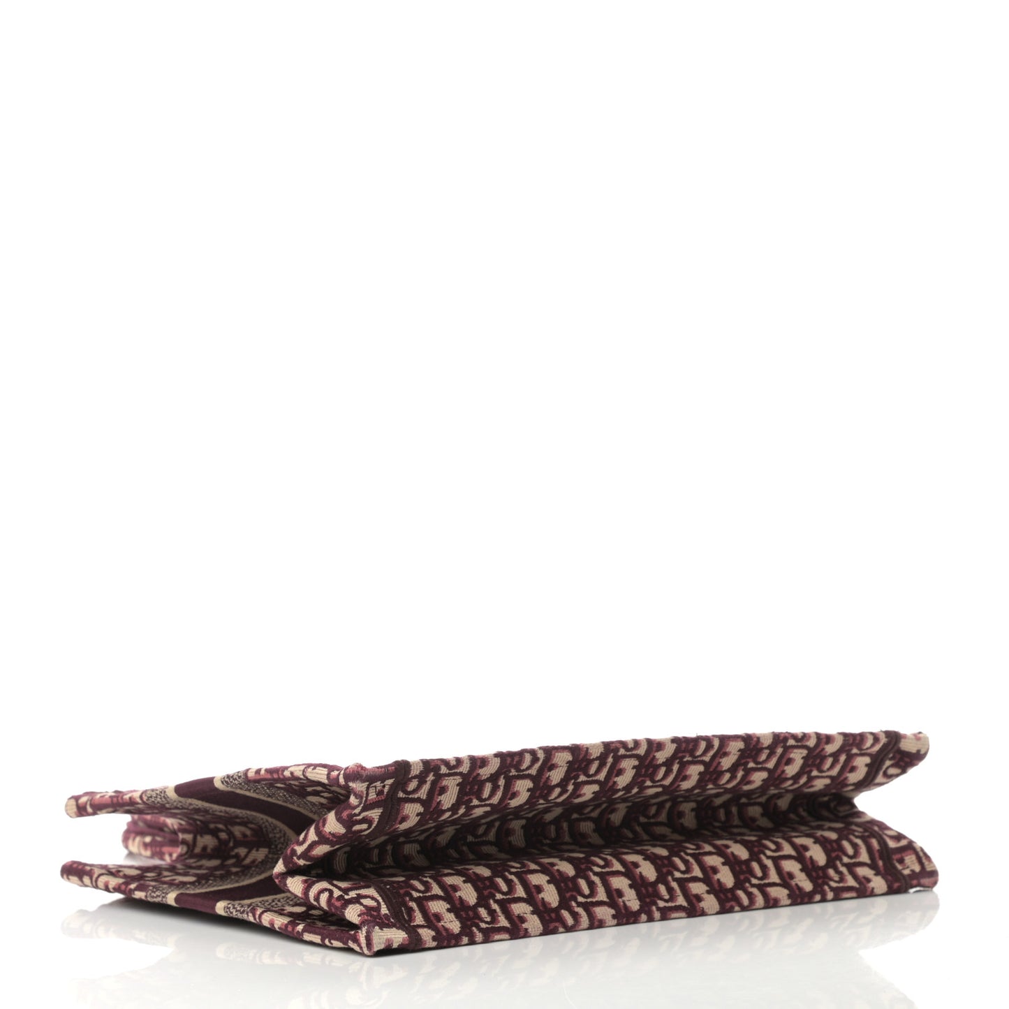 Oblique Medium Book Tote Burgundy Multicolor