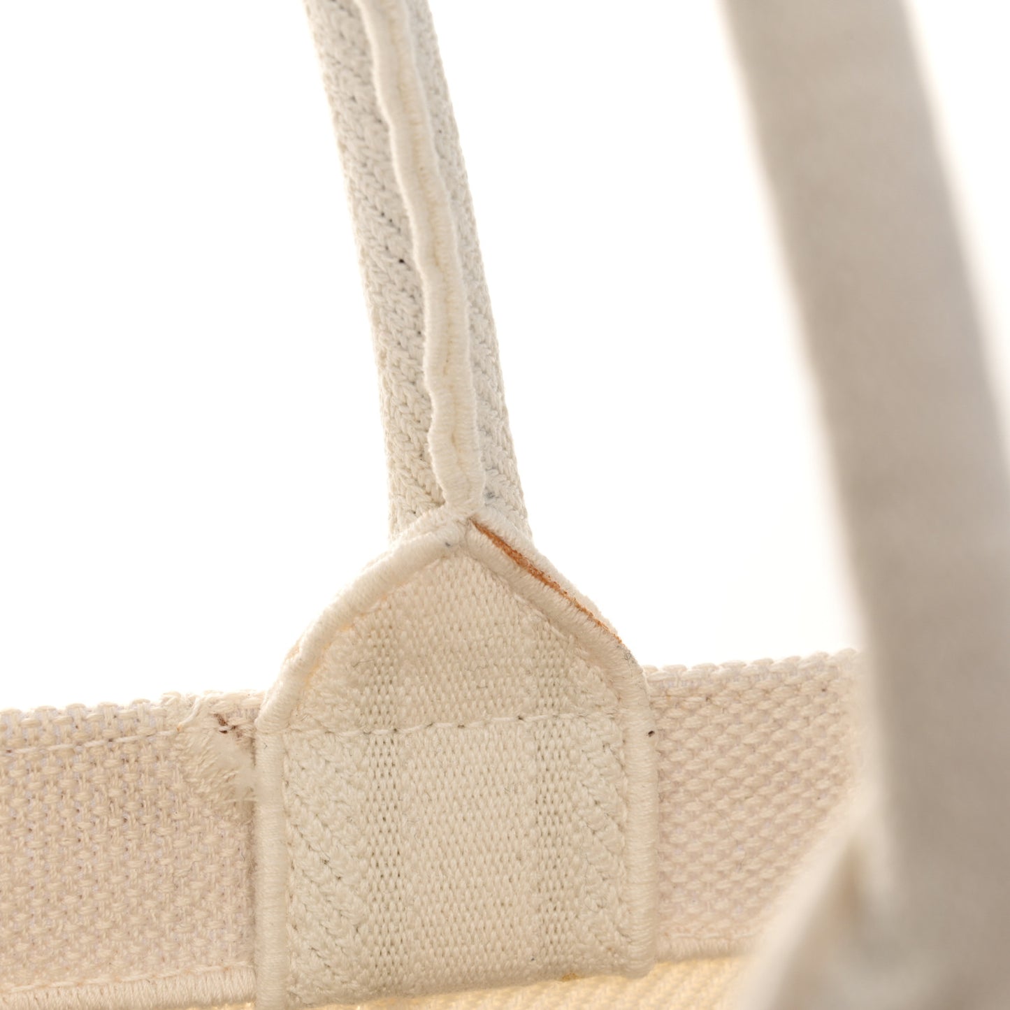 Canvas Embroidered Camouflage Large Book Tote White