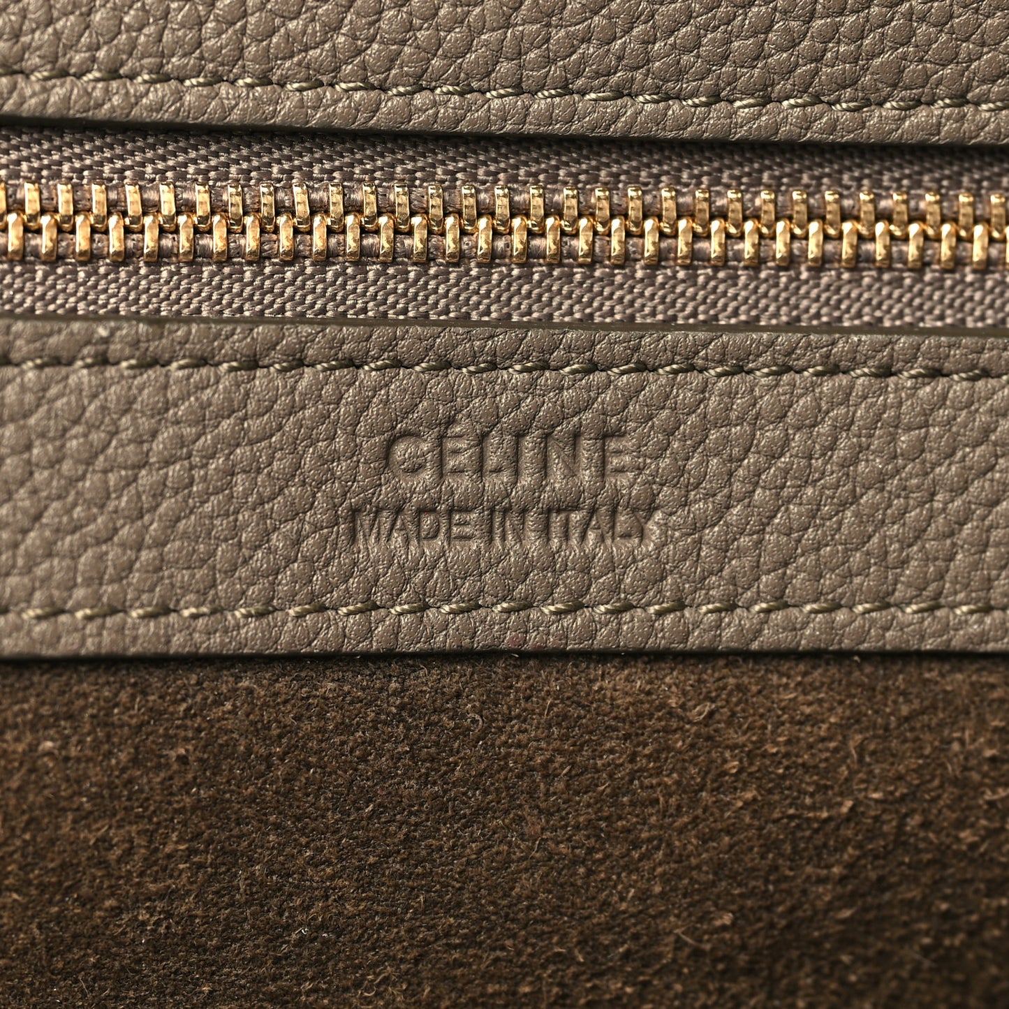Soft Grained Calfskin Small Belt Cabas Phantom Taupe