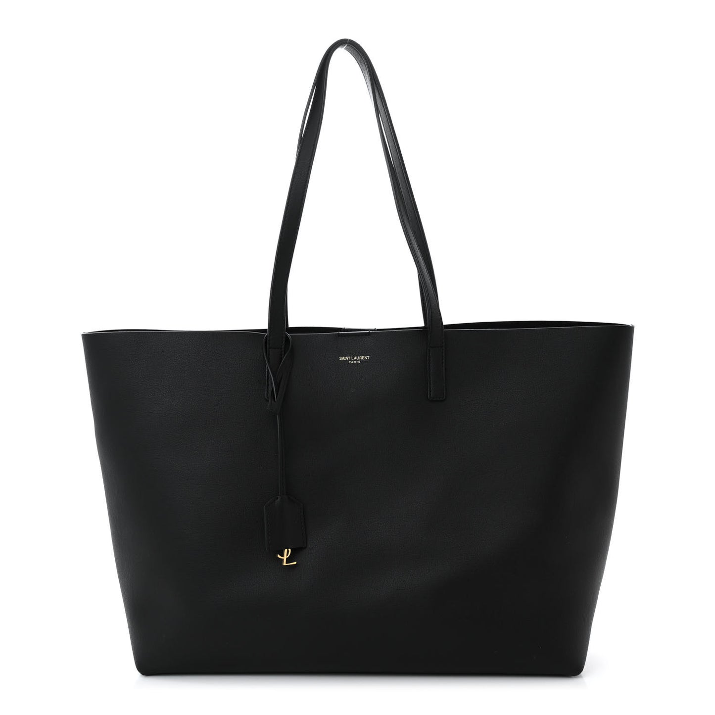 Calfskin Large Shopping Tote Black