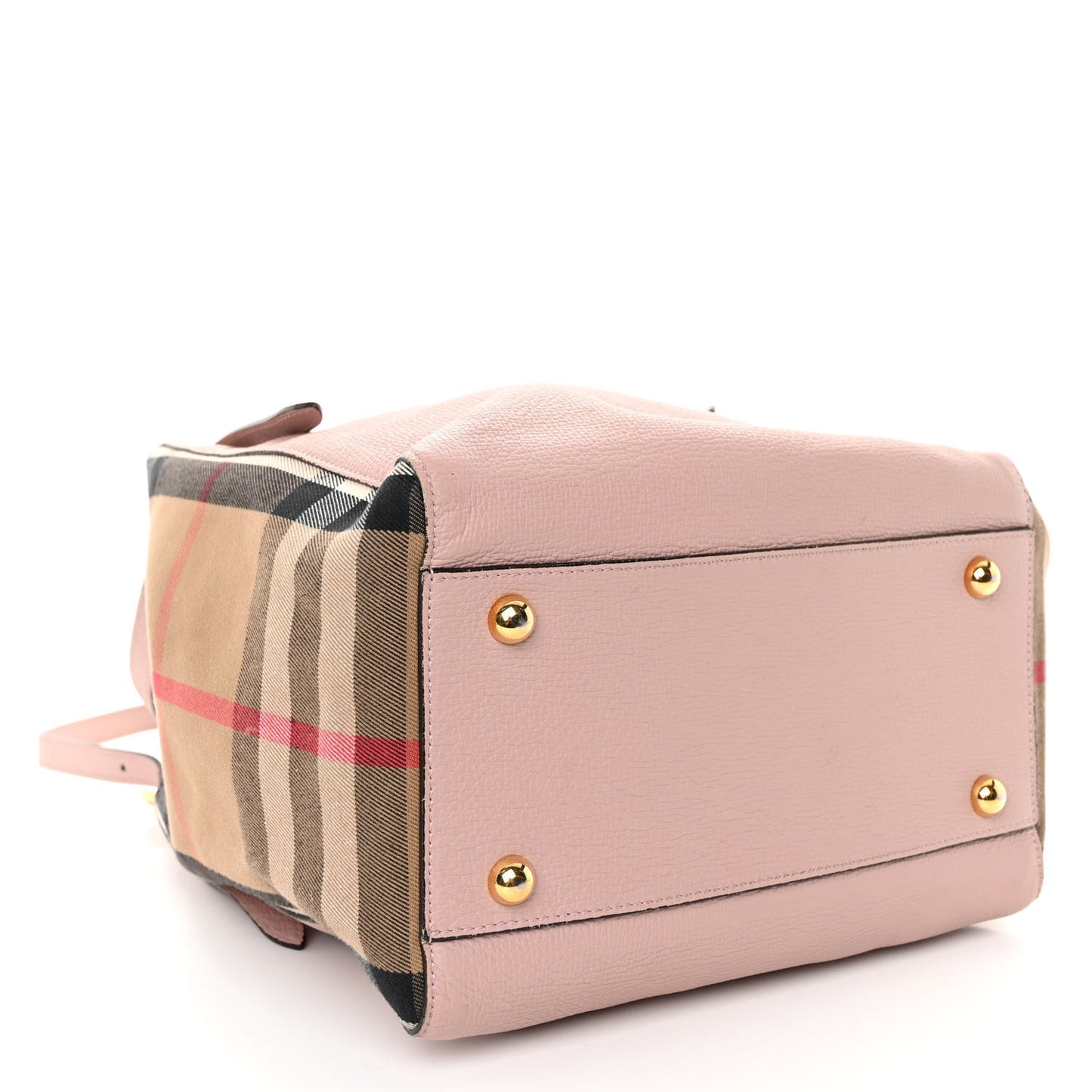 Grainy Calfskin House Check Small Canterbury Tote Pale Orchid