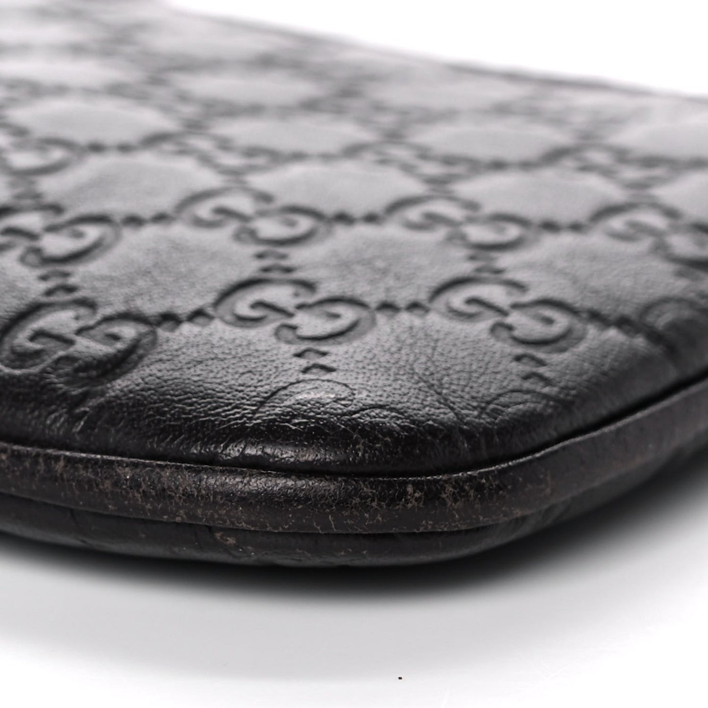 Microguccissima Key Ring Coin Case Black