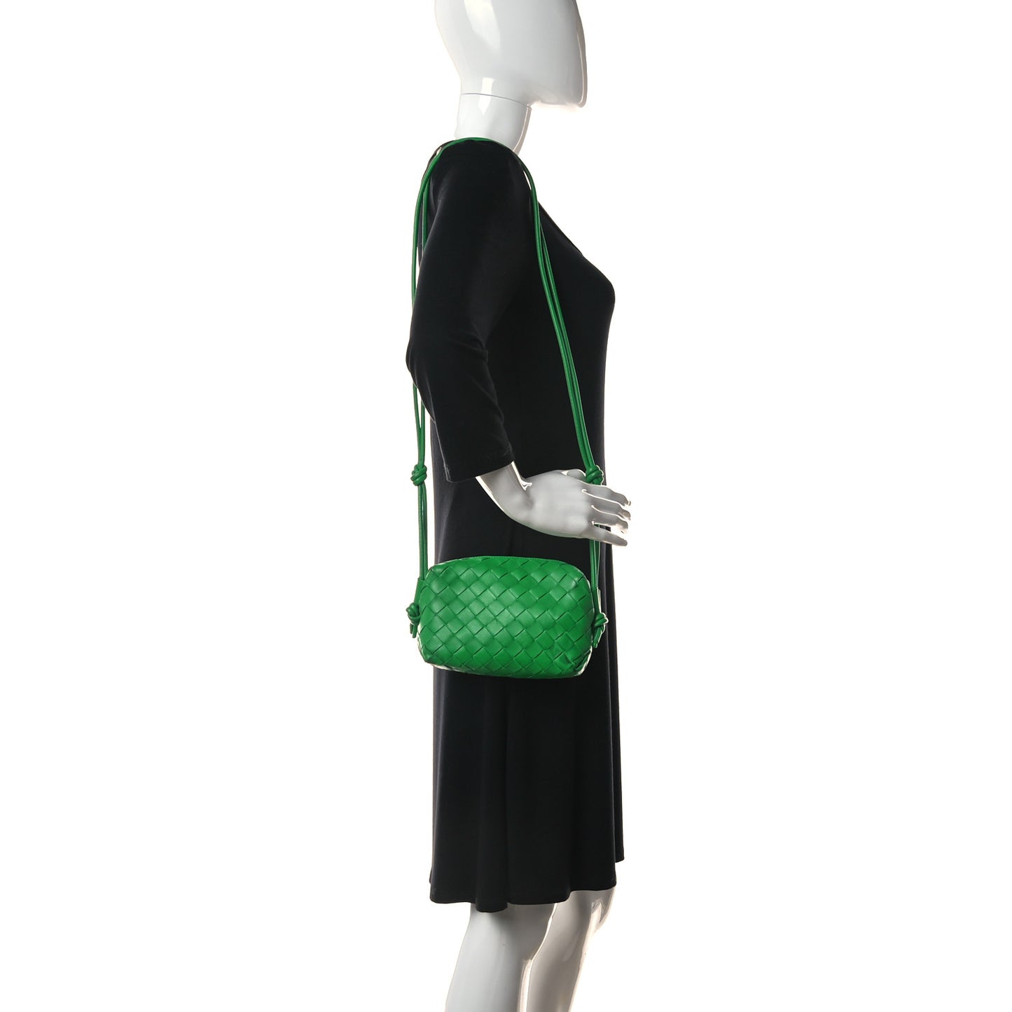 Nappa Intrecciato Mini Loop Camera Bag Parakeet