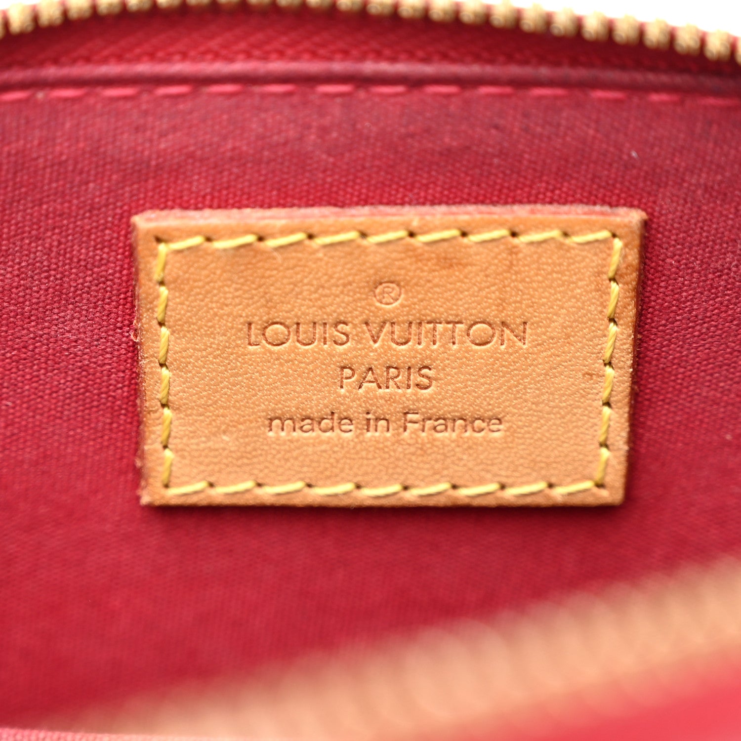 Louis Vuitton Vernis Alma BB Pomme D'Amour 6 of 9