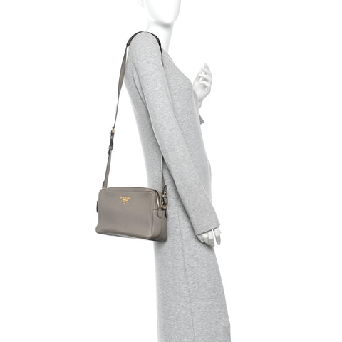 Vitello Phenix Camera Bag Argilla