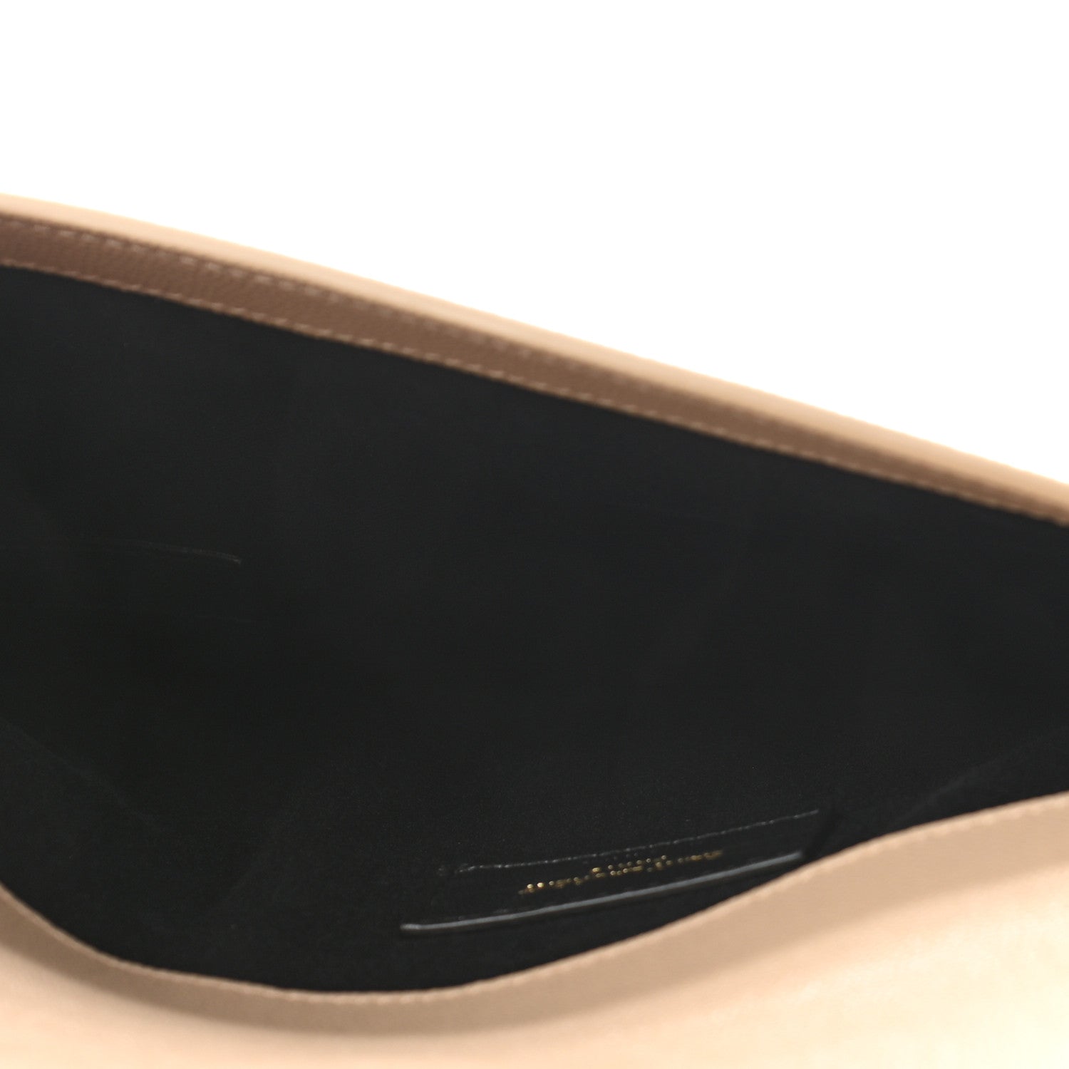 Saint Laurent Grain De Poudre Uptown Pouch Dark Beige 5 of 8