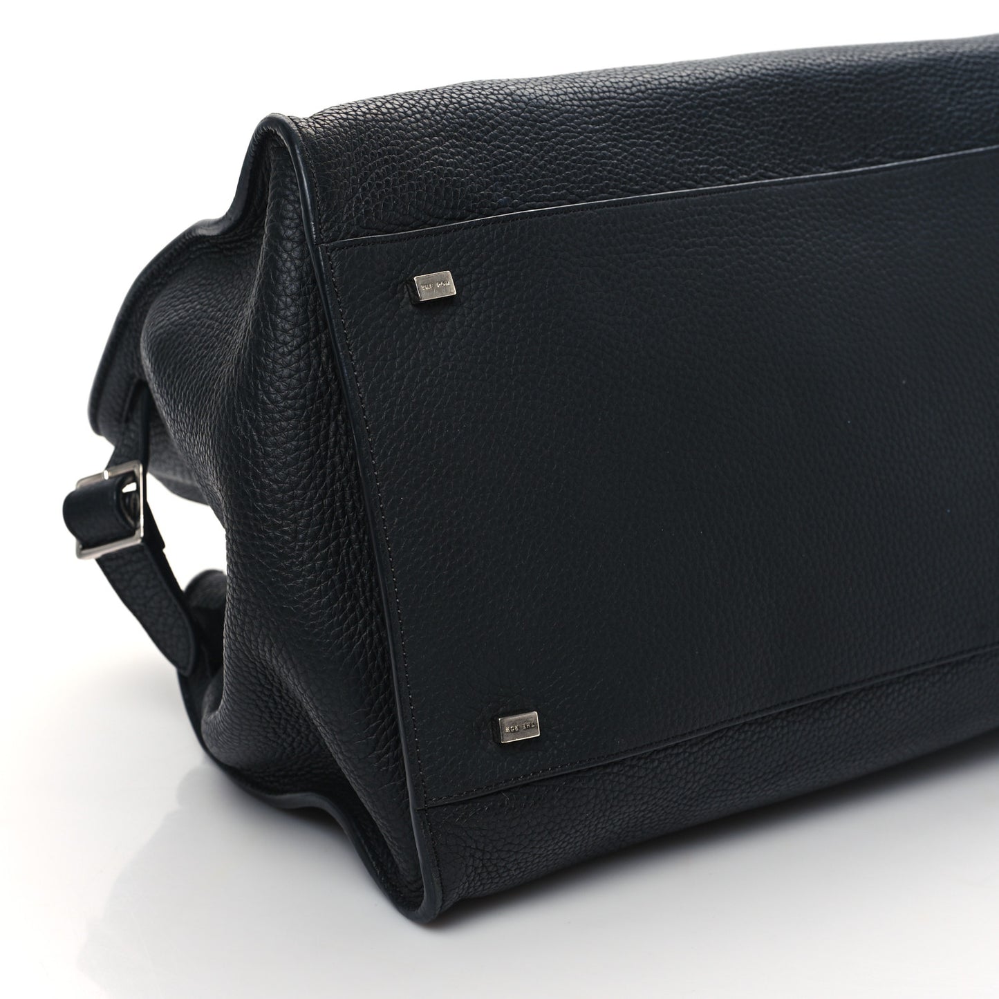 Matte Grained Calfskin Soft Margaux 15 Black