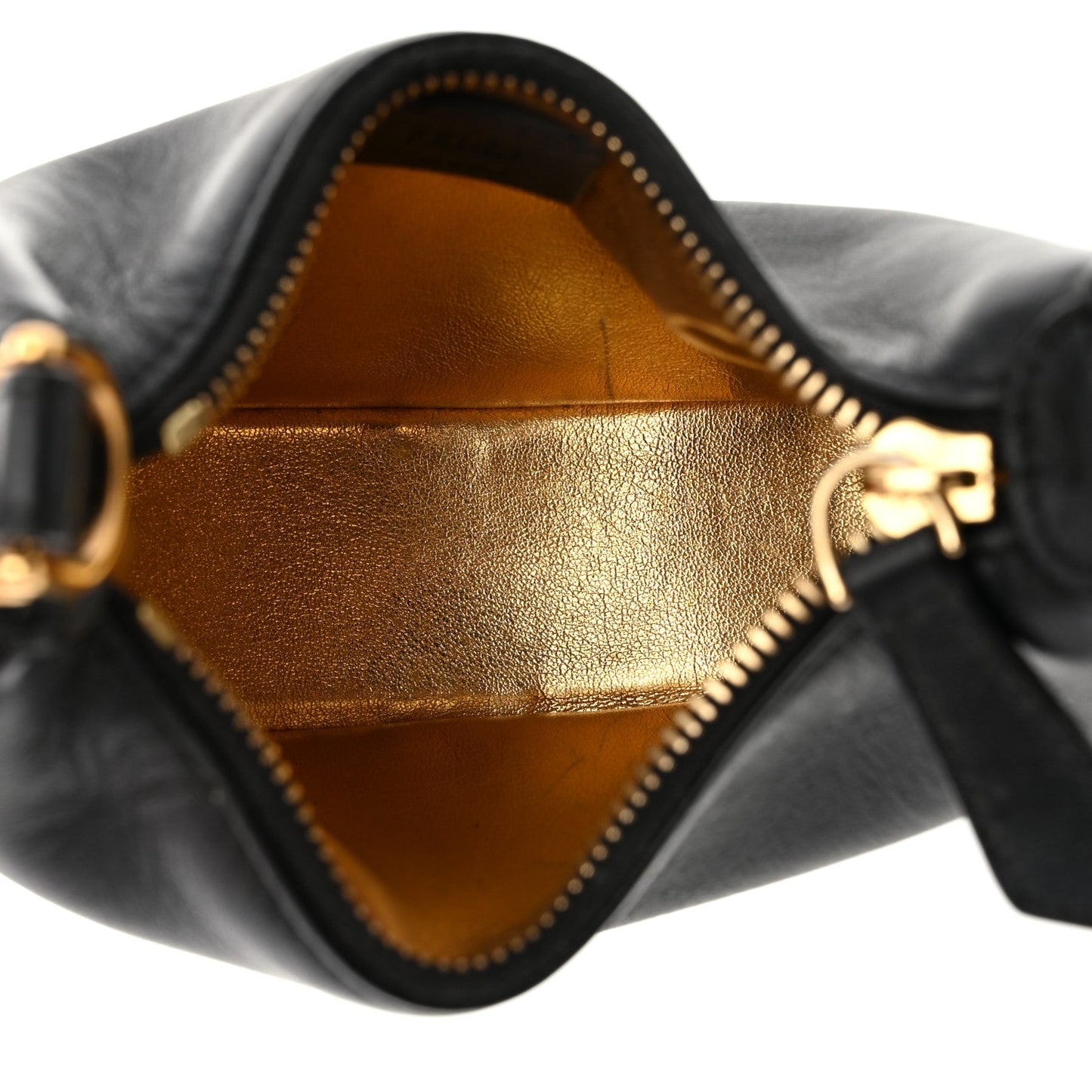 Vitello Grace Matte Nano Fendigraphy Hobo Charm Black