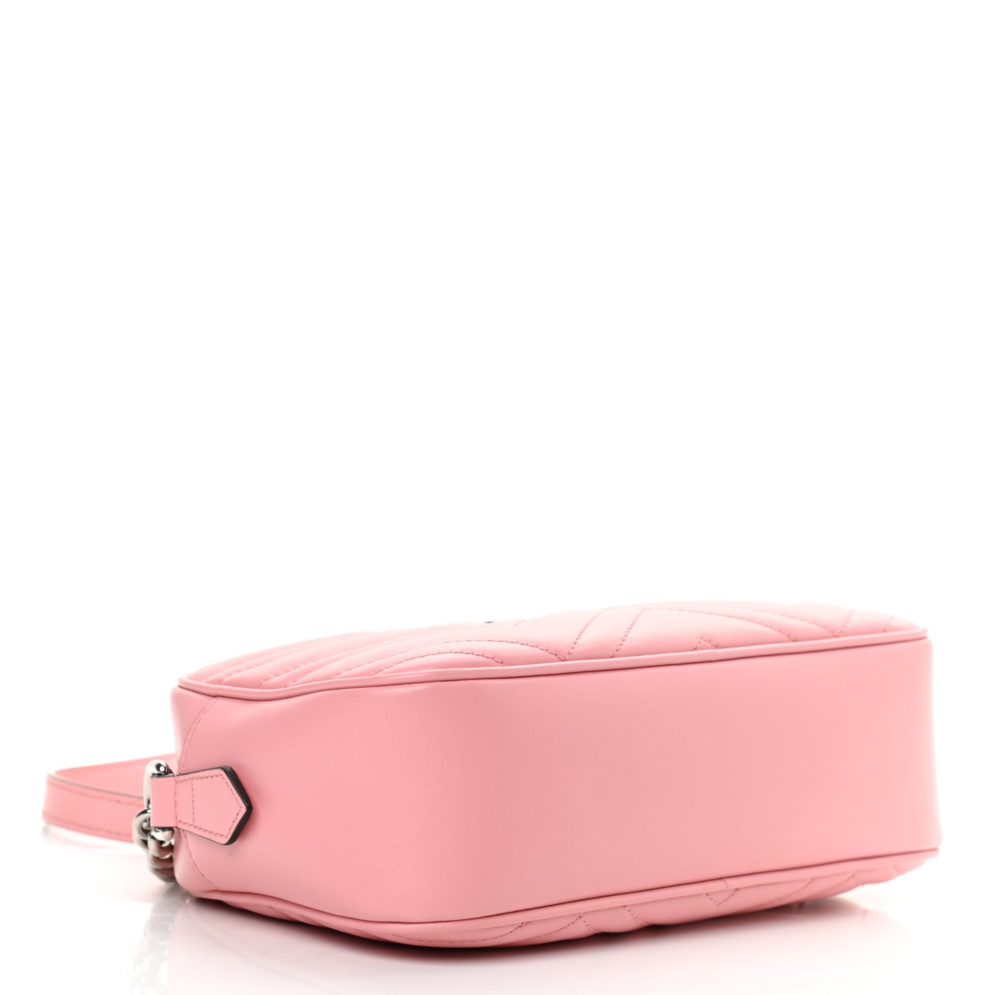 Calfskin Matelasse Small GG Marmont Chain Shoulder Bag Wild Rose