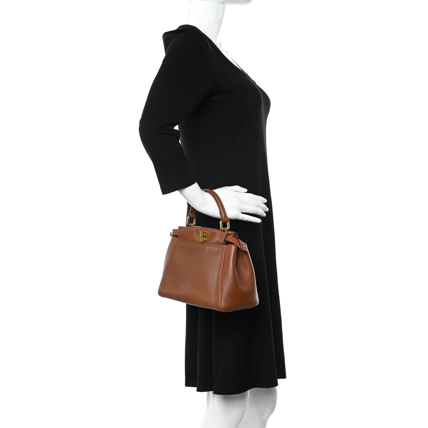 Nappa Mini Peekaboo Iconic Satchel Corteccia