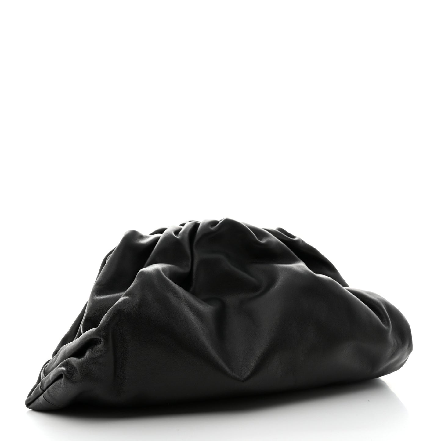 Smooth Butter Calf The Pouch Oversized Clutch Black