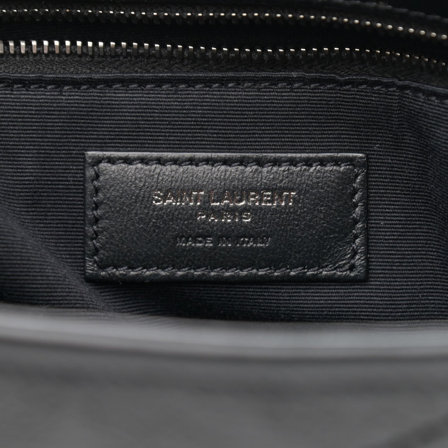 Crinkled Calfskin Matelasse Monogram Medium Niki Chain Satchel Black