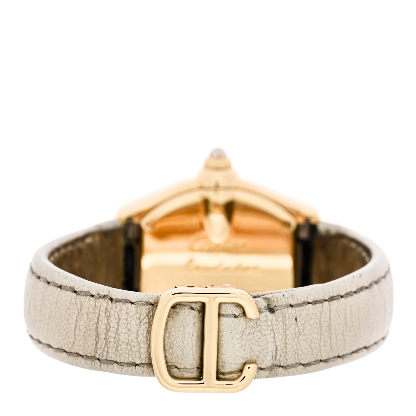 18K Yellow Gold Alligator Diamond 31mm Roadster Quartz Watch