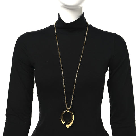 Metal Nanogram Sweet Dreams Horseshoe Necklace Gold