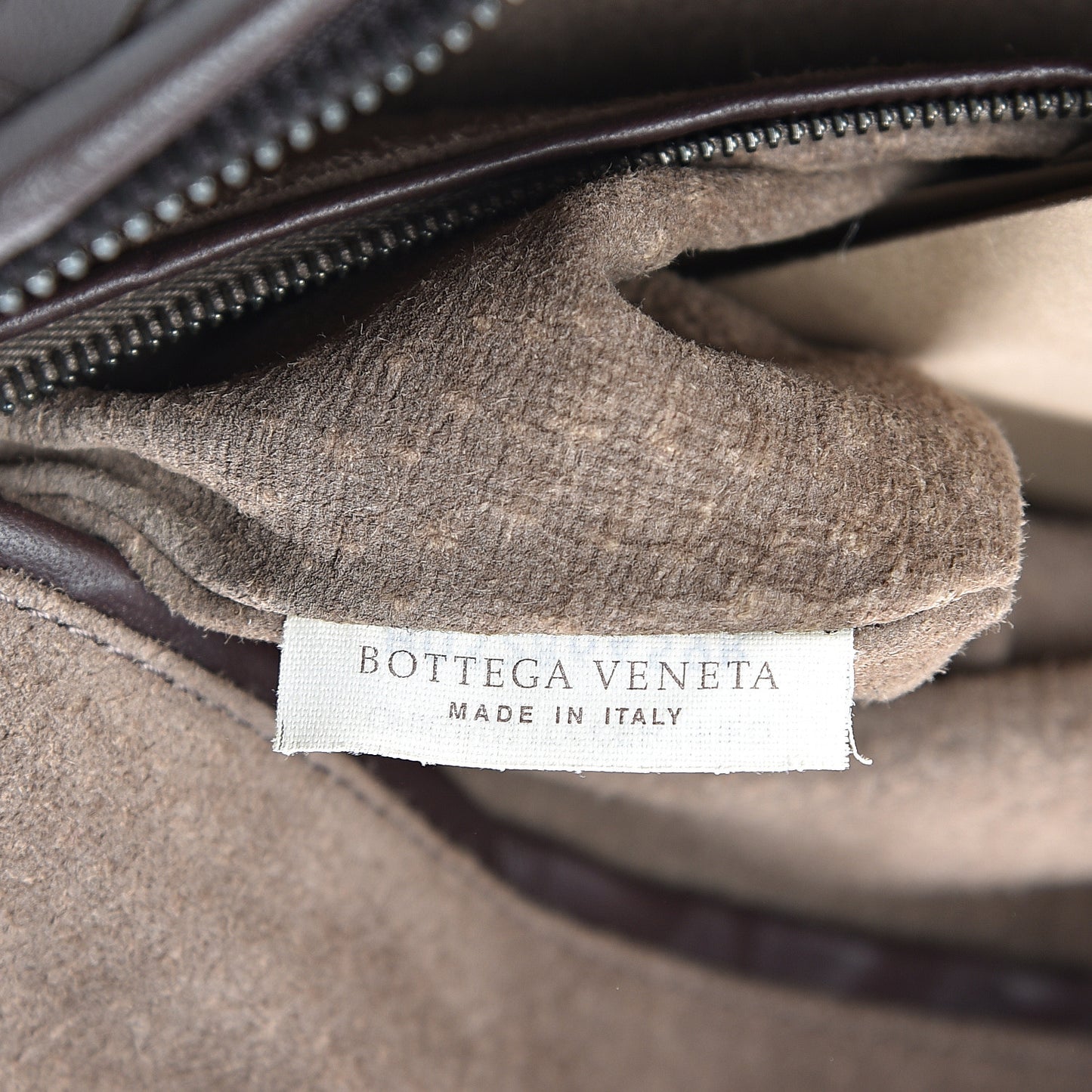 Nappa Intrecciato Large Veneta Hobo Ebano