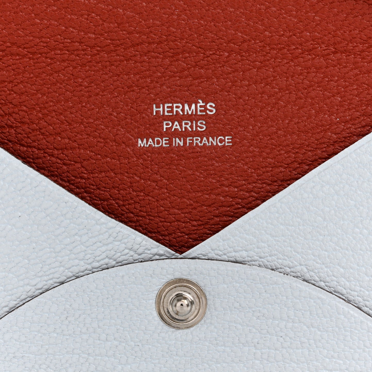 Chevre Mysore Verso Calvi Card Case Bleu Brume Brique