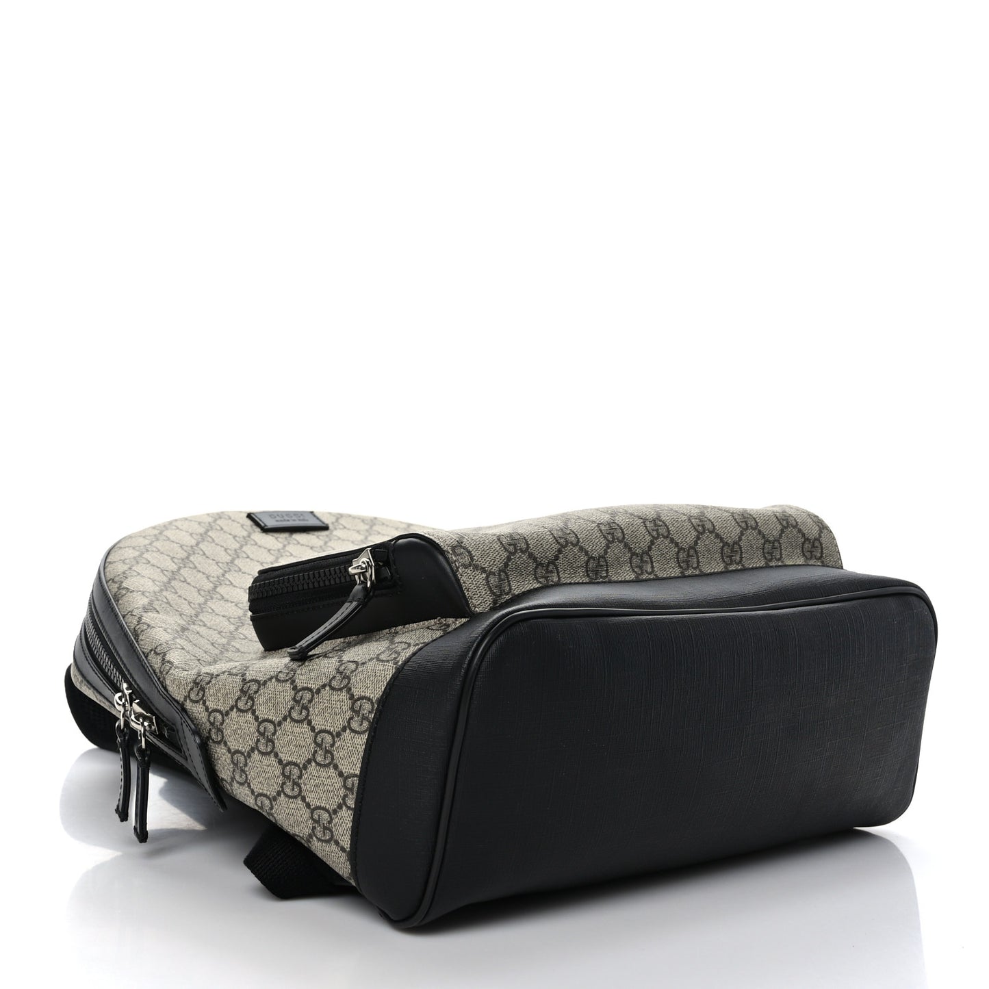 GG Supreme Monogram Medium Backpack Black