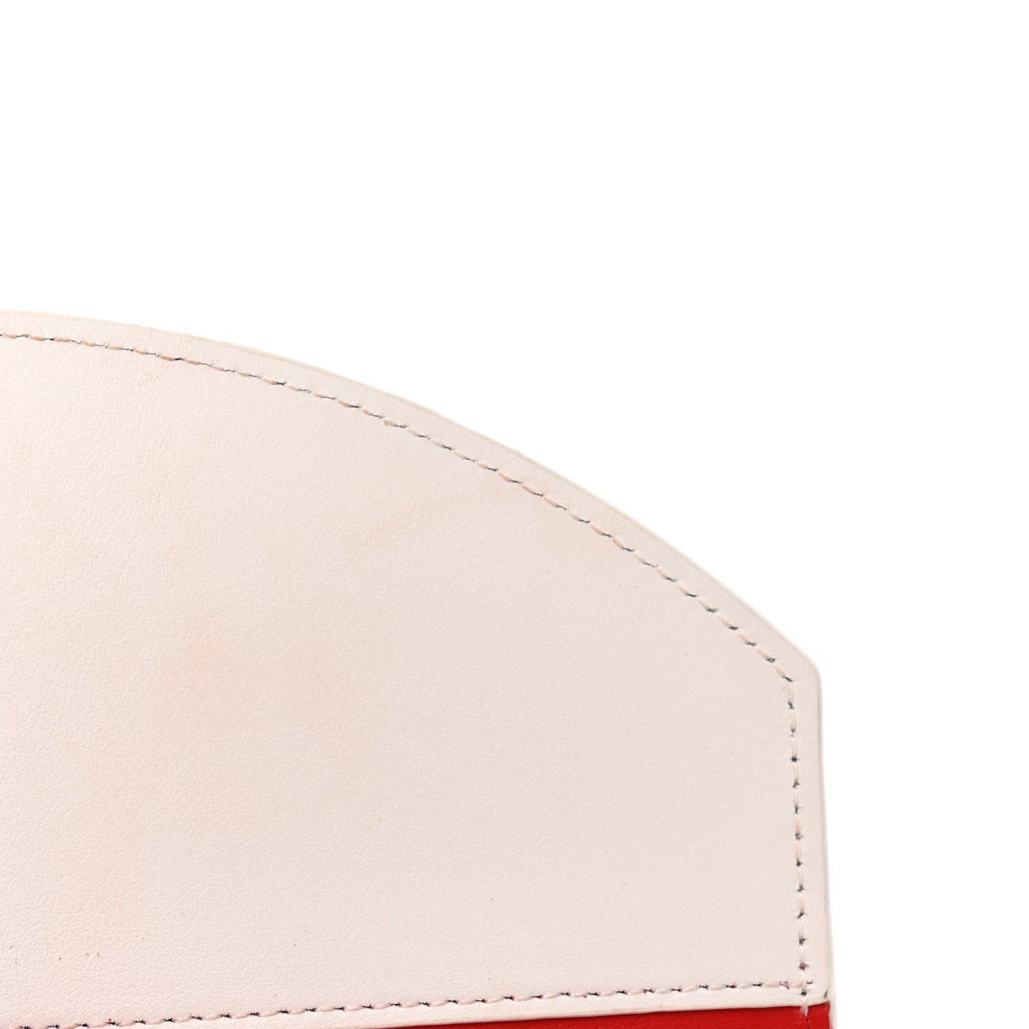 Calfskin Monochrome Loubi54 Wallet On Chain White