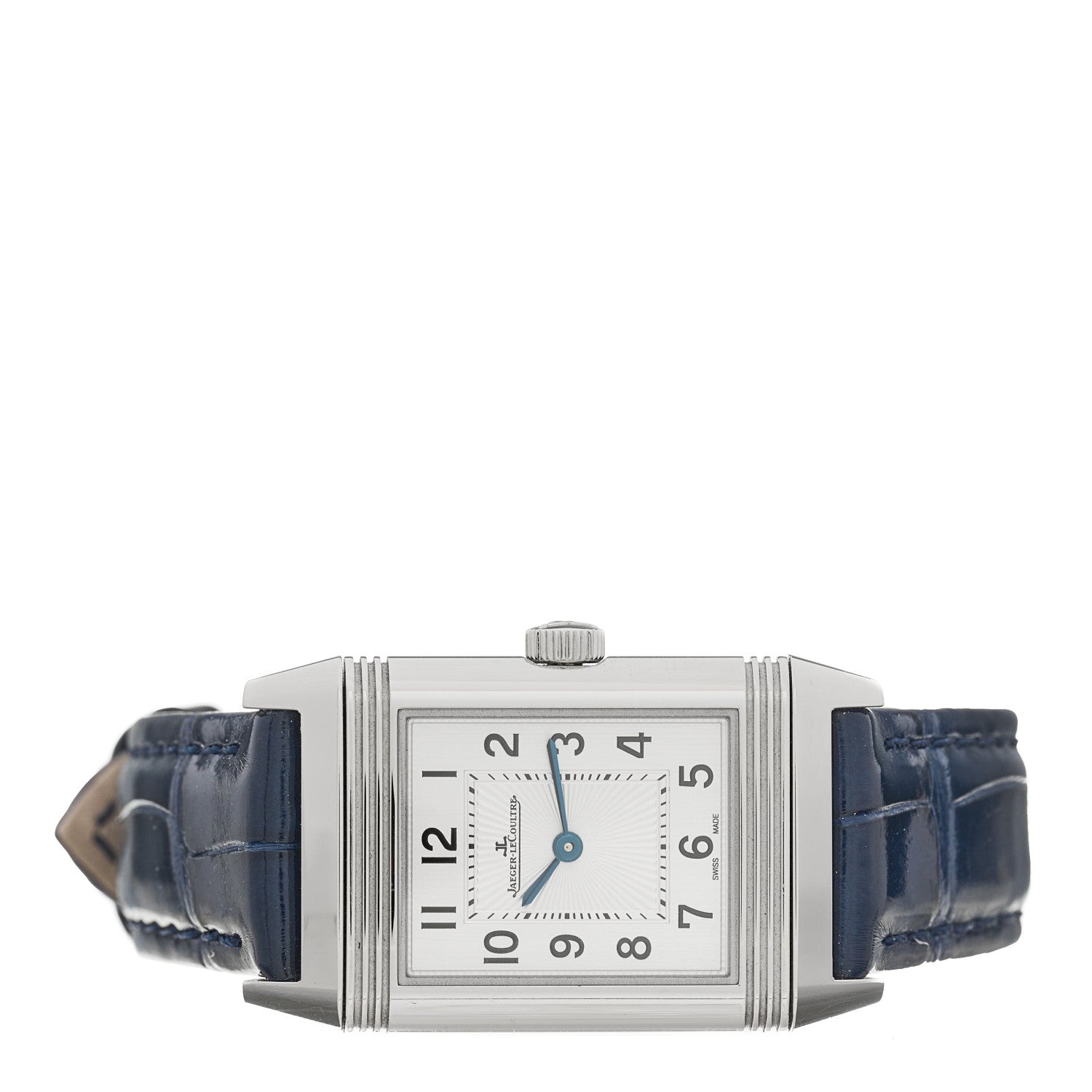 Jaeger-LeCoultre Stainless Steel Alligator 21mm Reverso Classic Manual Winding Watch Q2608440 3 of 6
